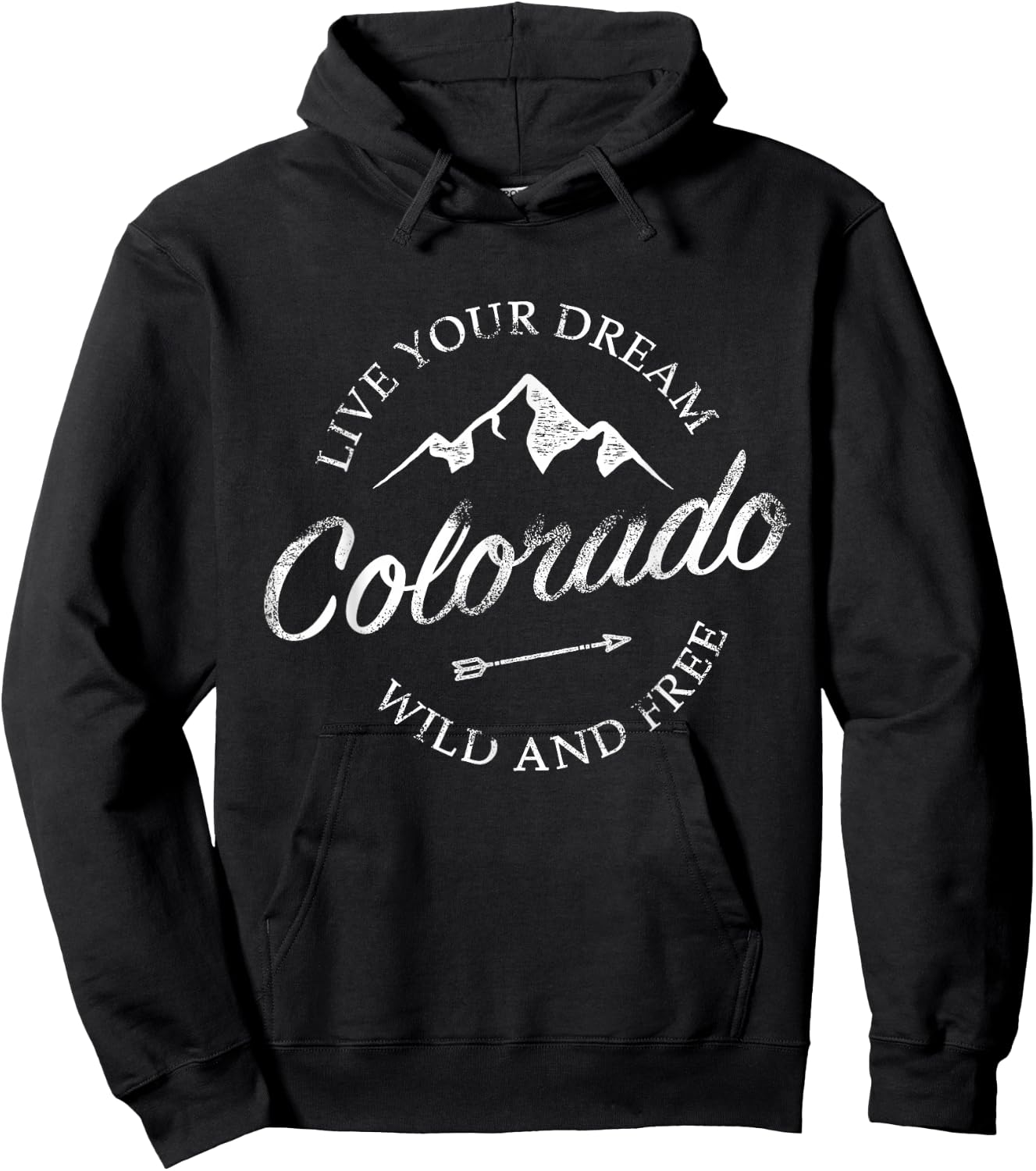 Colorado Mountains Hoodie - Hoodie | Black