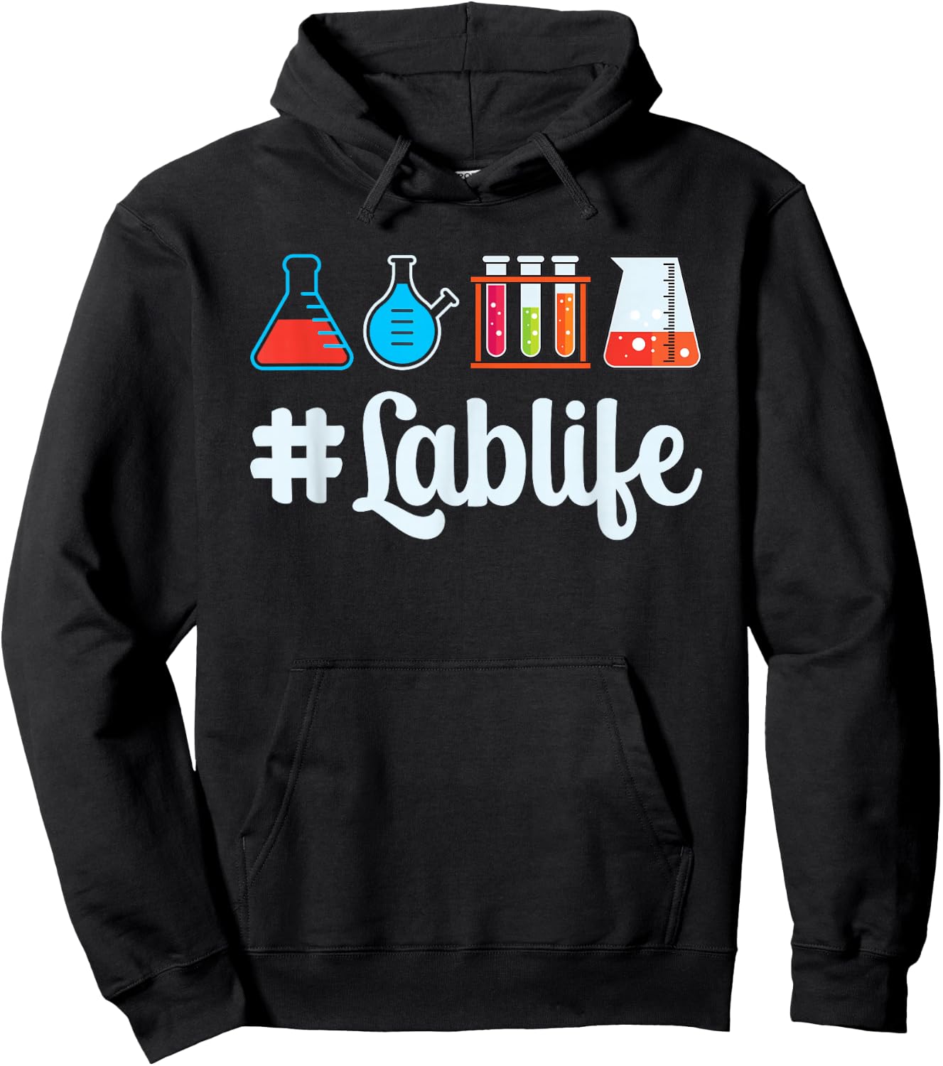 Lab-Life Medical Lab Tech Technician Outfit Lab Technologist Hoodie - Hoodie | Black