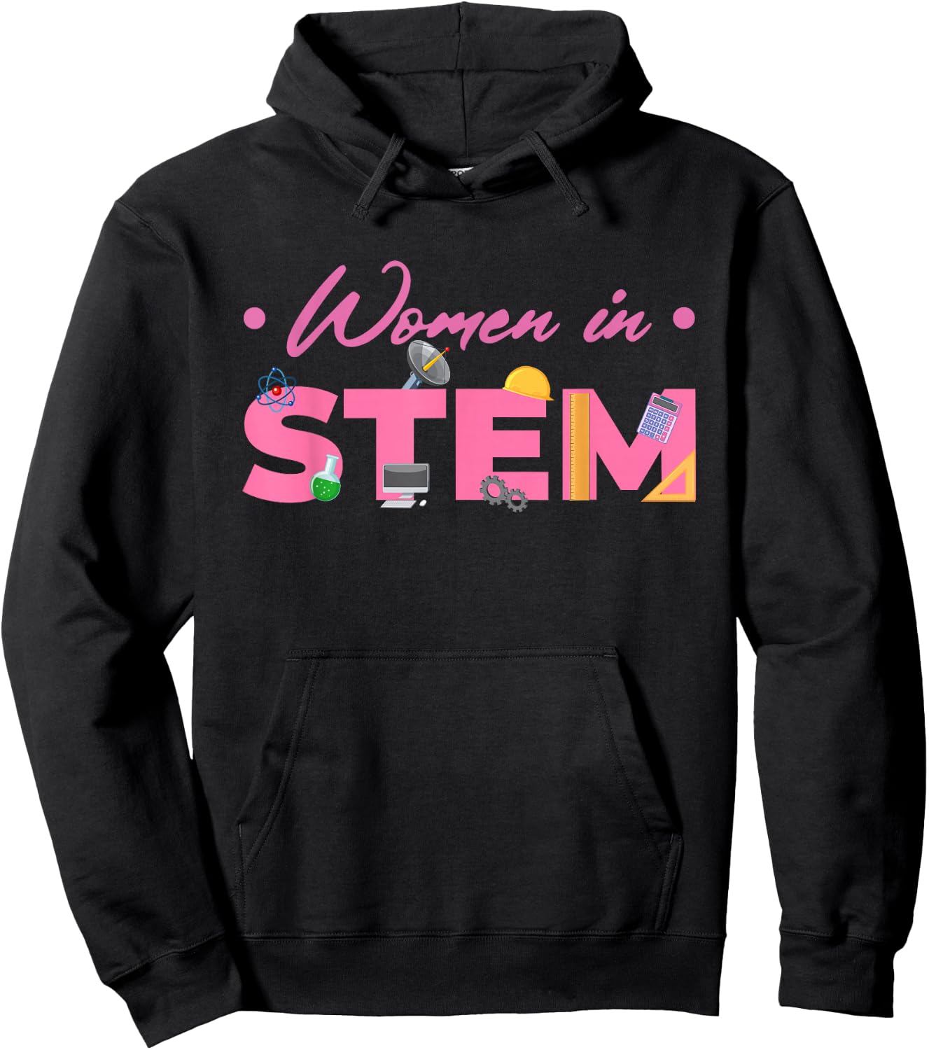 Women In STEM | Scientist Steminist | Technology Science Hoodie - Hoodie | Black
