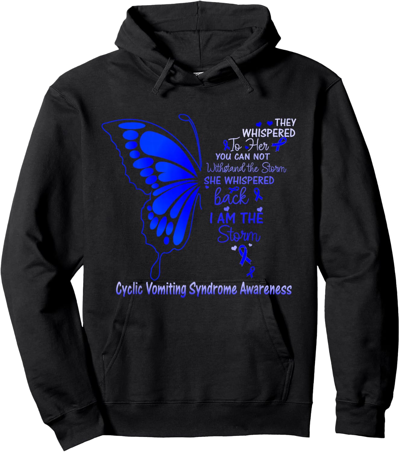 Cyclic Vomiting Syndrome I am the Storm Hoodie - Hoodie | Black