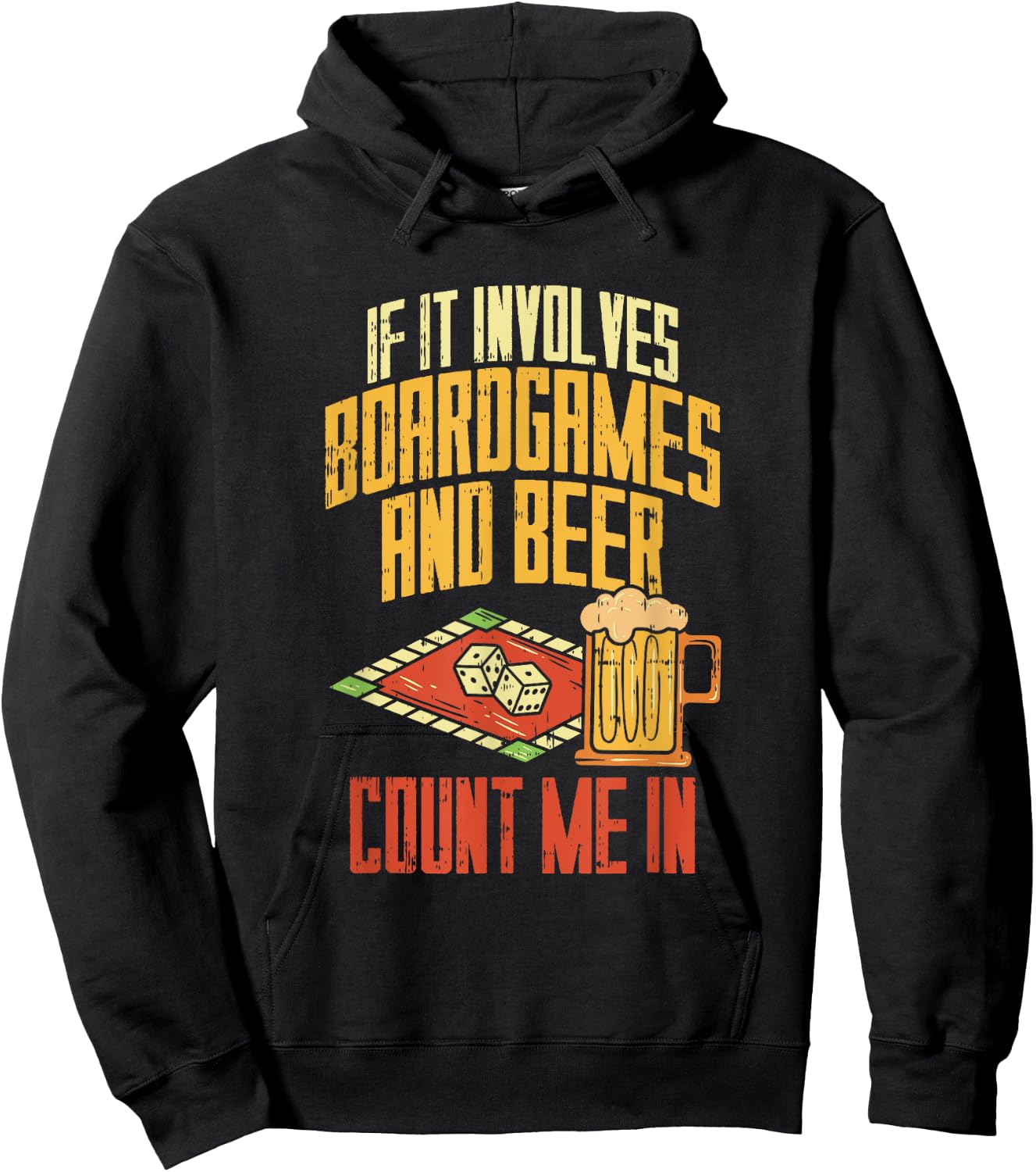 Board Games And Beer I Board Game Lovers Hoodie - Hoodie | Black
