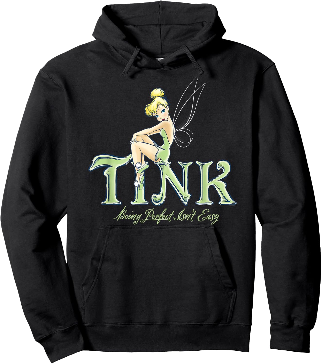 Disney Peter Pan Tinker Bell Being Perfect Isn’t Easy Small Hoodie - Hoodie | Black