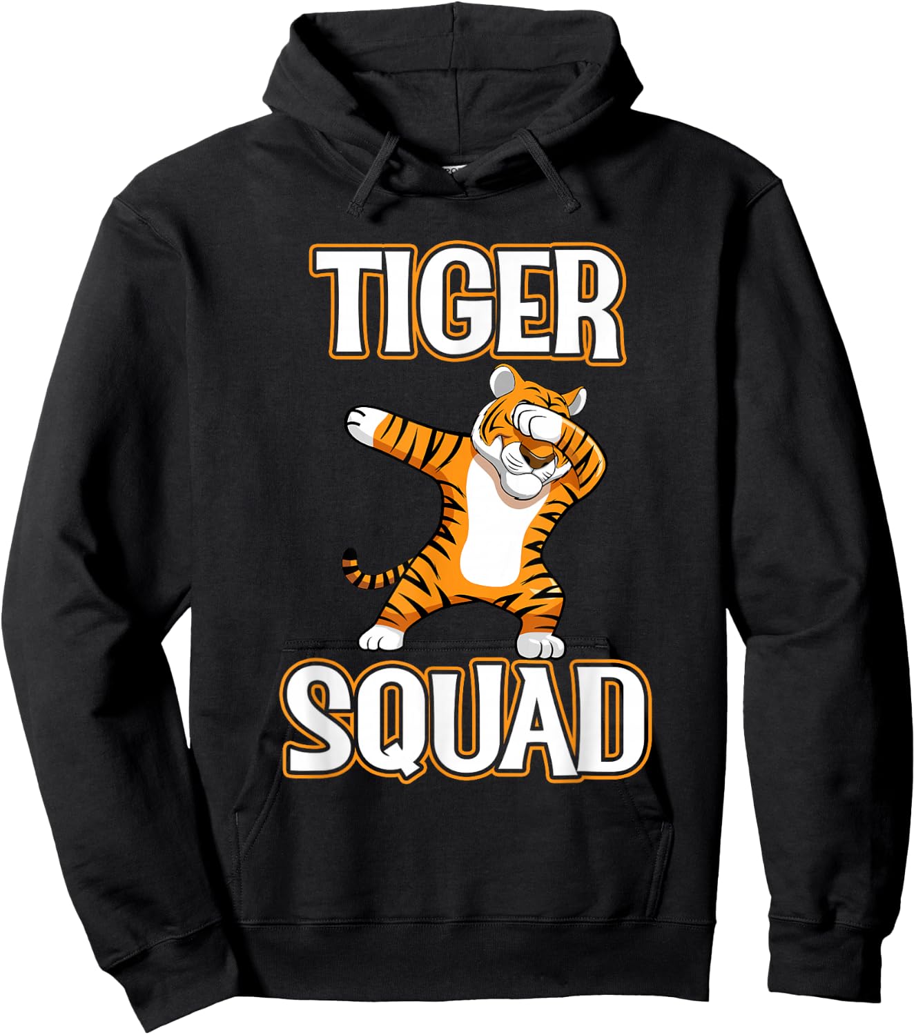 Tiger Squad Football Mascot Sports Team Animal Hoodie - Hoodie | Black