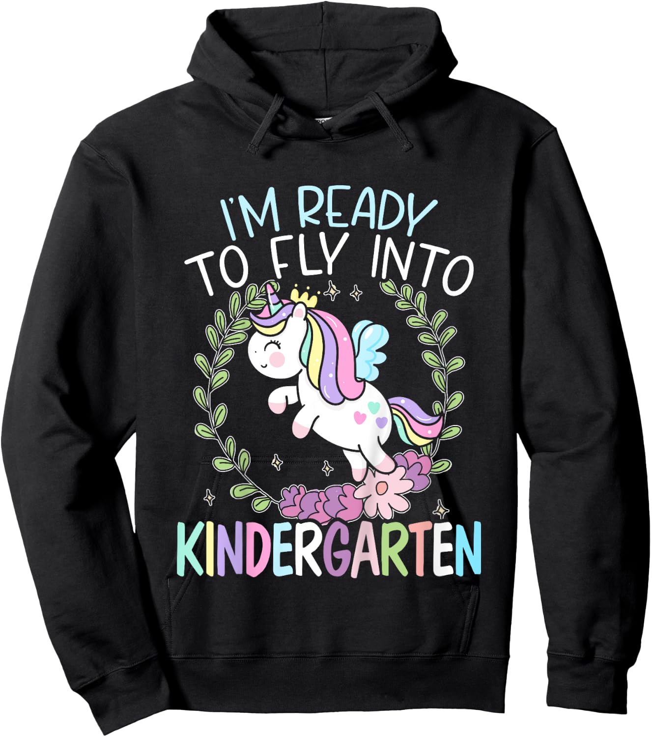 Kids I'm Ready To Fly Into Kindergarten First Day Of School Hoodie - Hoodie | Black