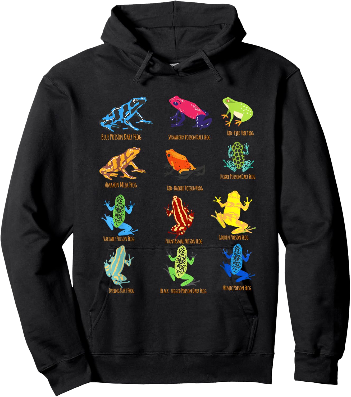 Frogs Toy for Kids Easter Party Favors Red Frogs Hoodie - Hoodie | Black