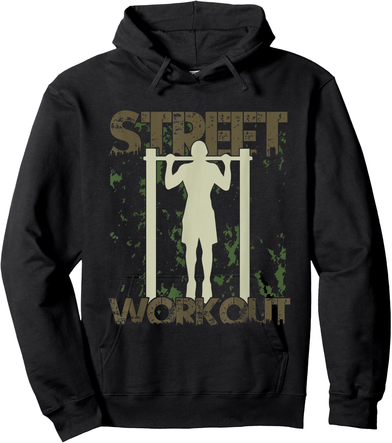 Street Workout Calisthenics Training Gym Exercise Fitness Hoodie - Hoodie | Black