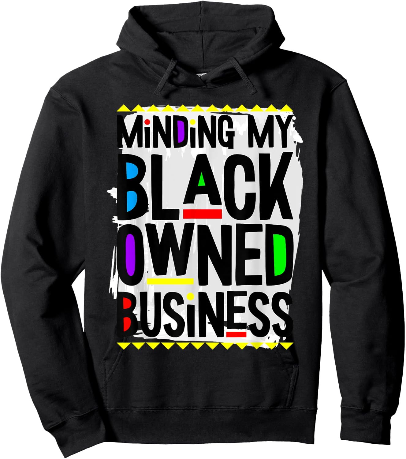 Black Owned Business Black History Month BLM Melanin Afro Hoodie - Hoodie | Black