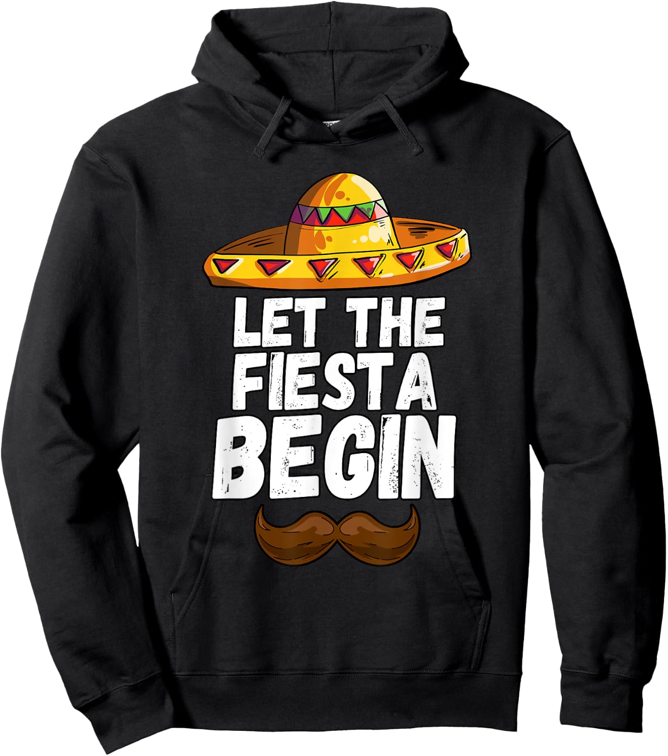 Let The Fiesta Begin Cinco De Mayo Sombrero Hoodie - Hoodie | Black