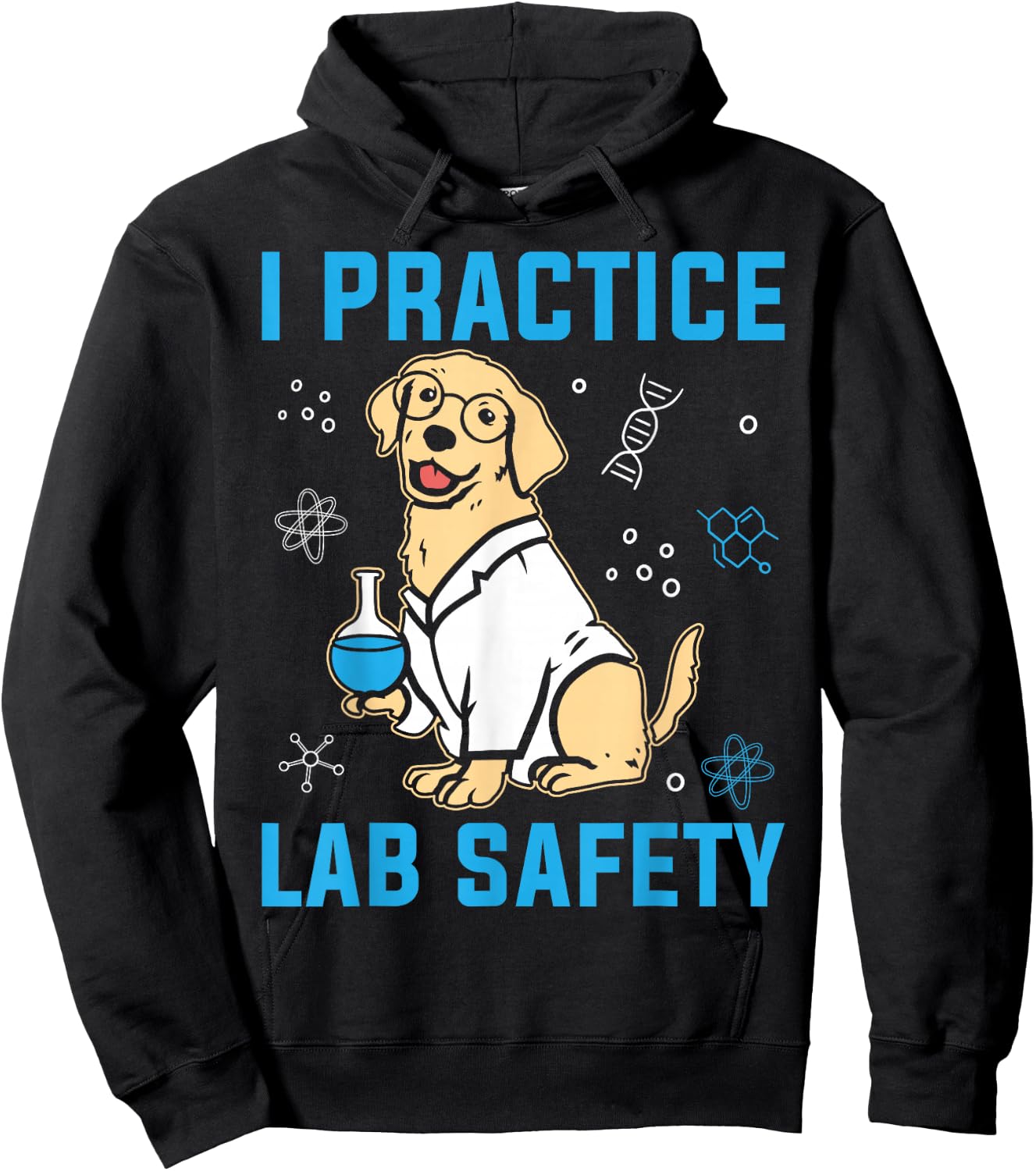 I Practice Lab Safety Microorganism Science Microbiology Hoodie - Hoodie | Black