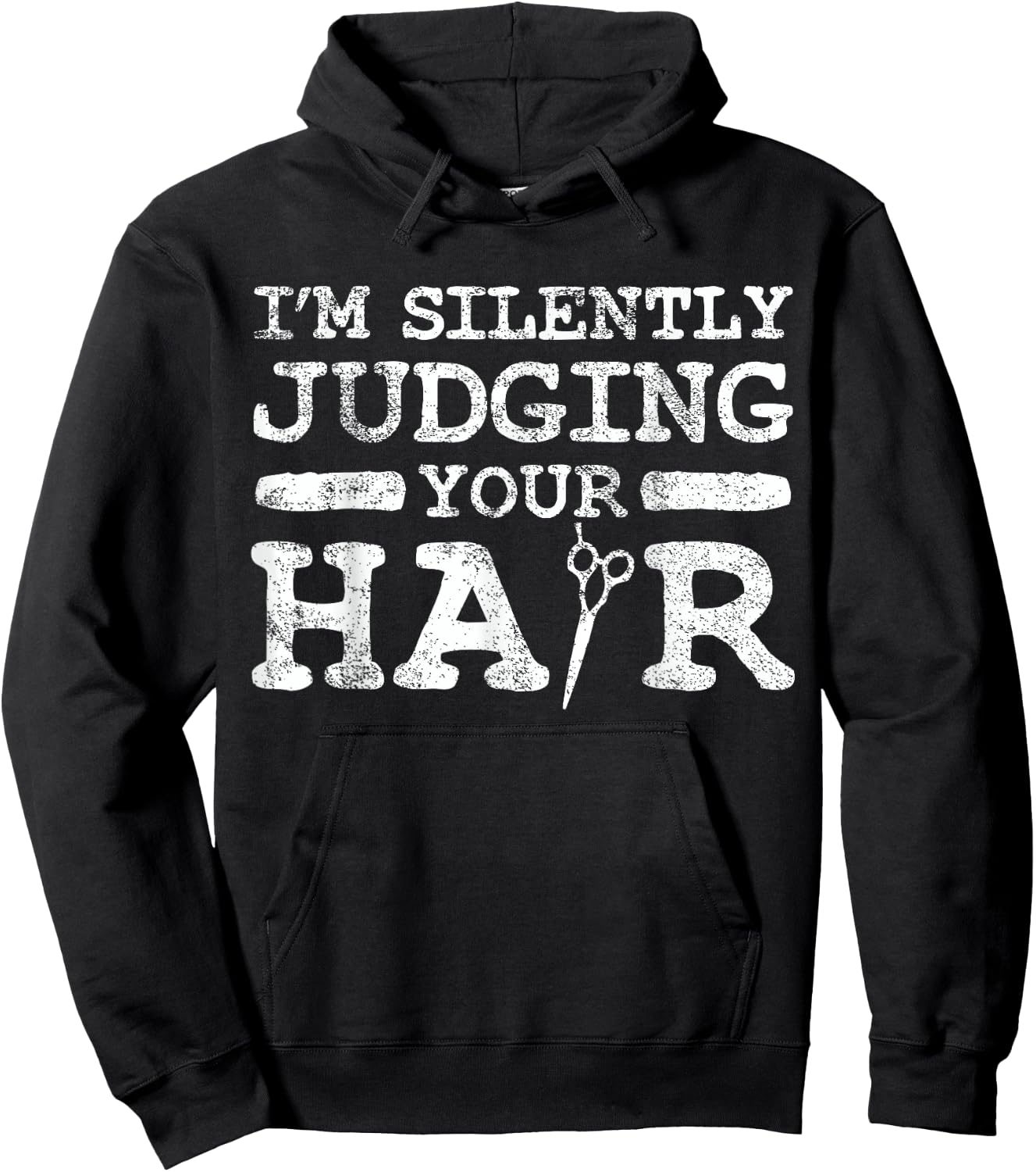 Hairstylist Hairdresser Hairstyling Vintage Hoodie - Hoodie | Black