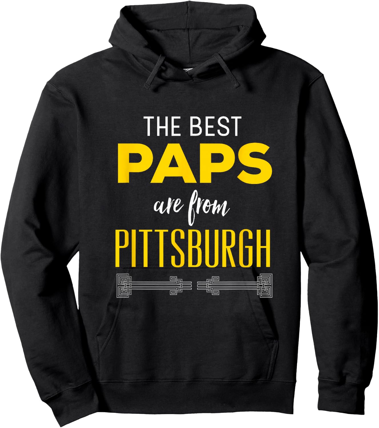 The Best Paps Are From Pittsburgh Grandfather Hoodie - Hoodie | Black