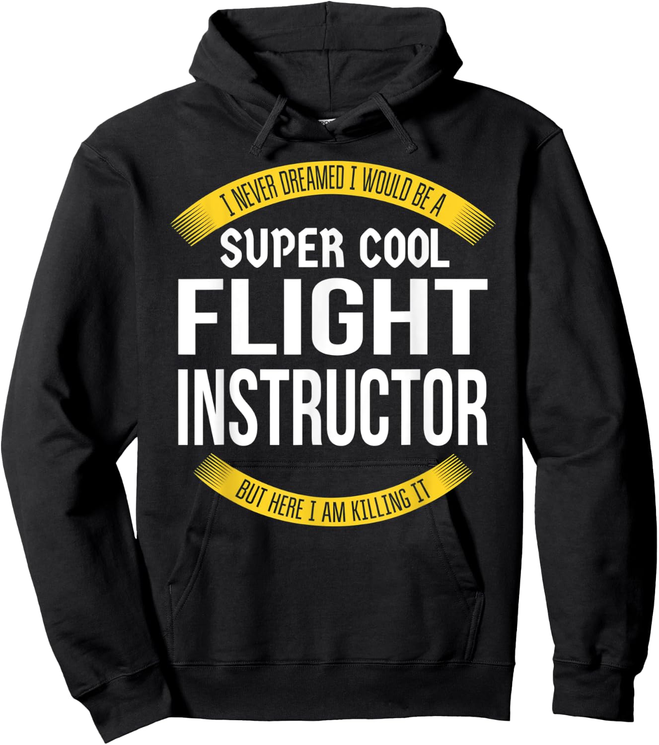 Funny Flight Instructor Gifts Appreciation Hoodie - Hoodie | Black