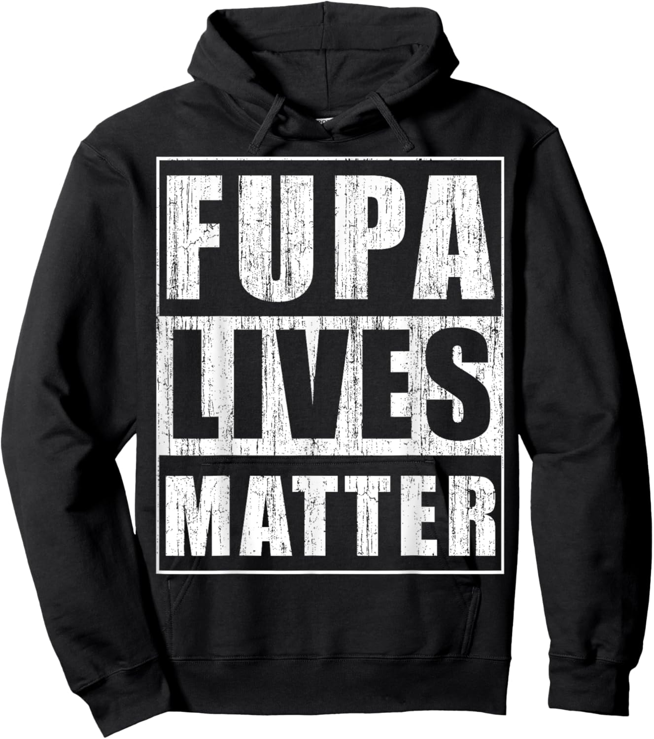 Fupa Lives Matter Funny Fat People Gift Beer Belly Gift Hoodie - Hoodie | Black