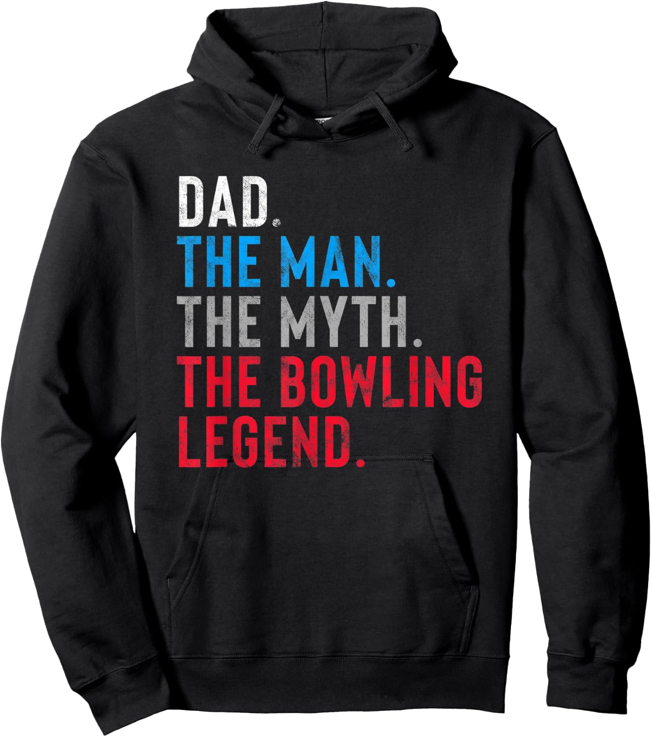 Bowling Legend Gift Dad's Who Bowl Hoodie - Hoodie | Black