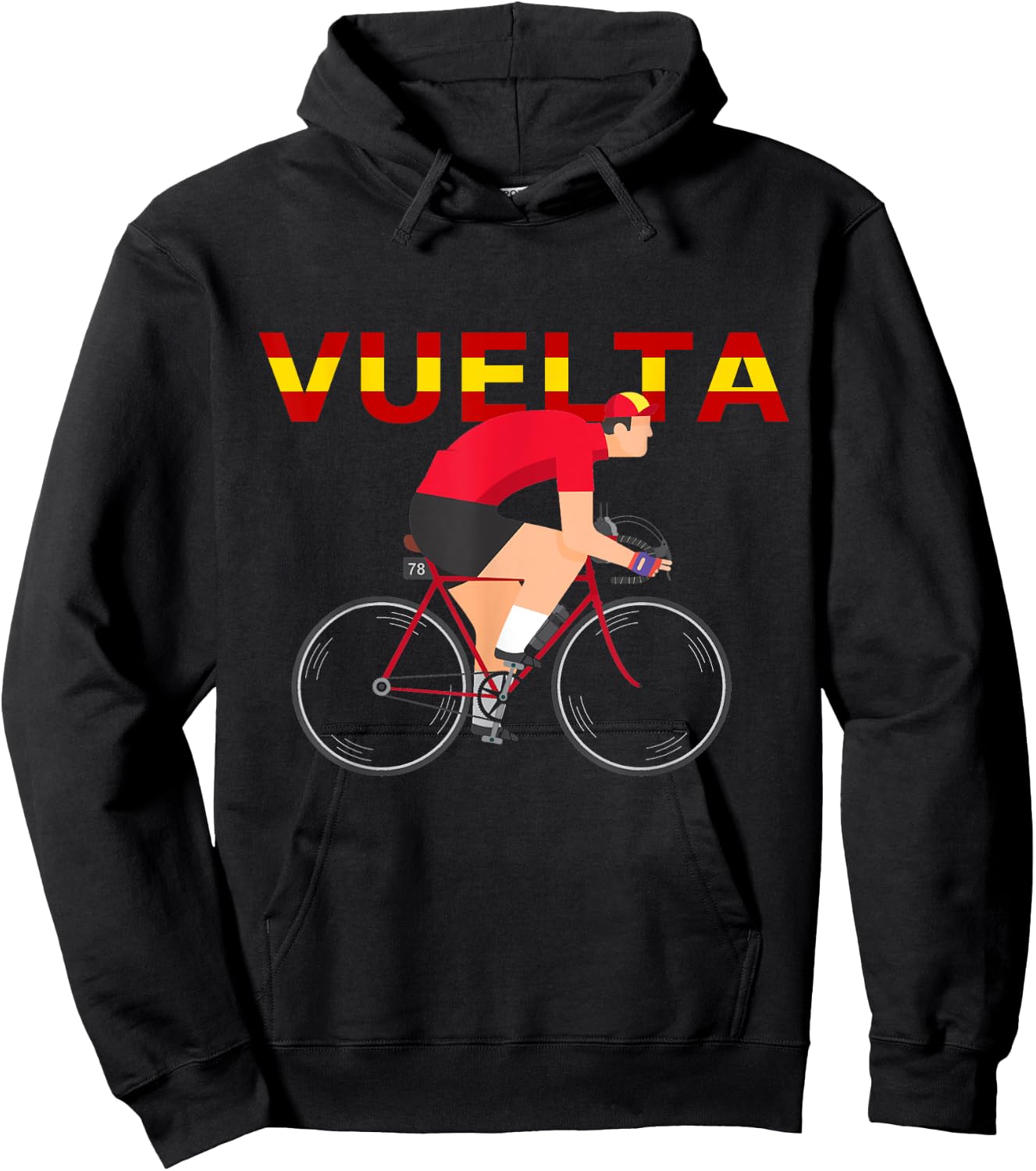 Red Jersey I Cycling I Biking I Spain I Espana Hoodie - Hoodie | Black