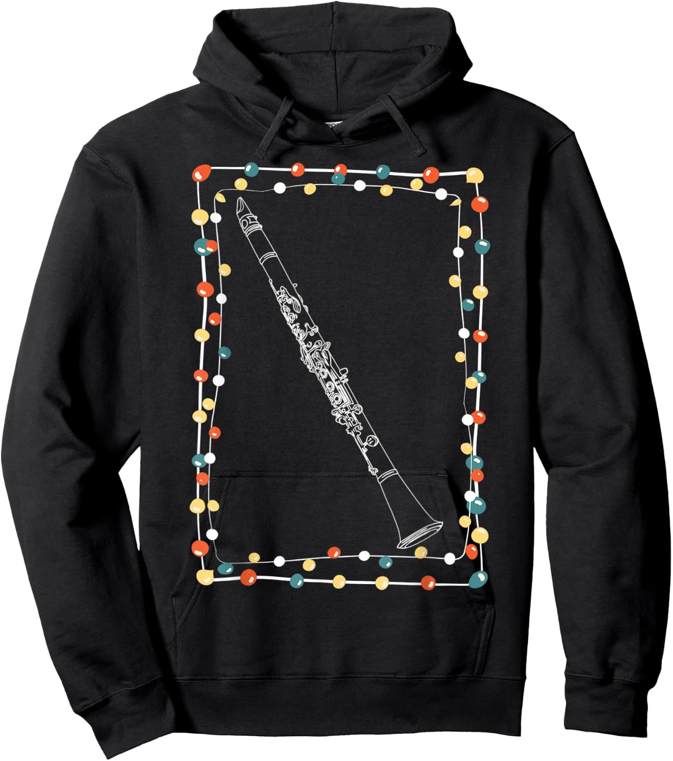 Christmas Clarinet Hoodie - Hoodie | Black