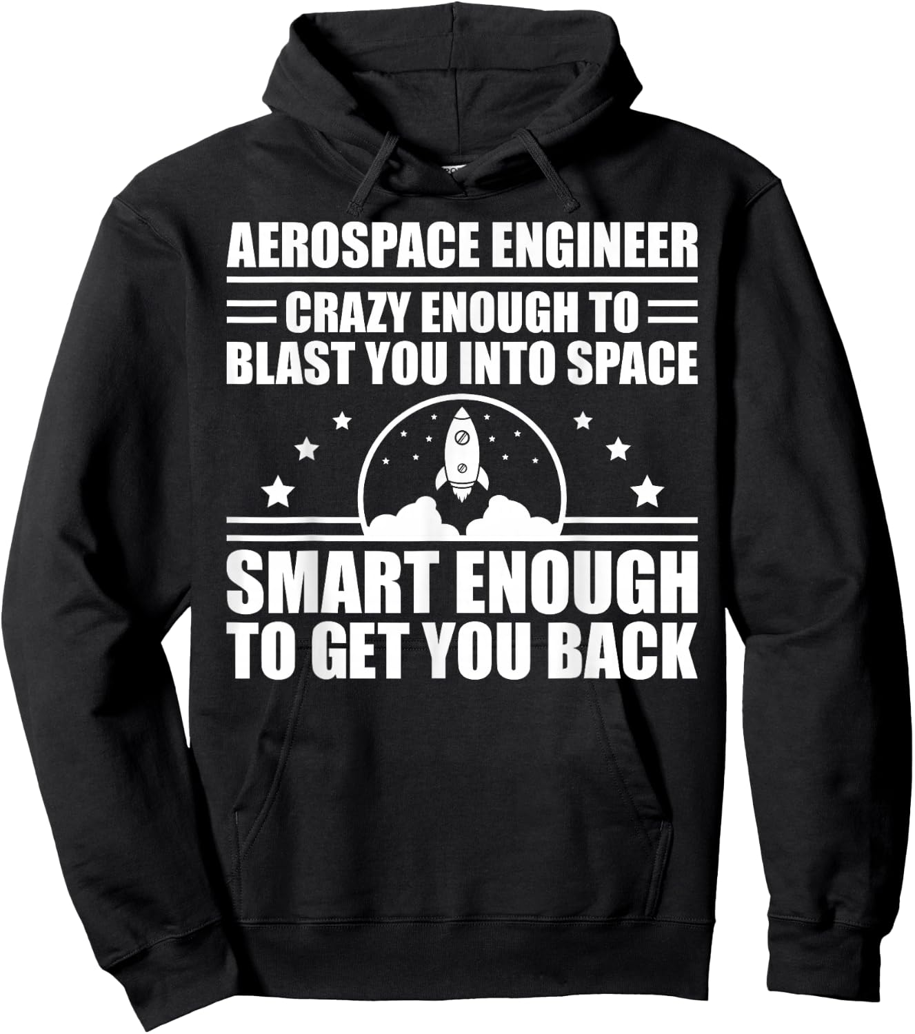 Cool Aerospace Engineer Art Women Aeronautical Space Hoodie - Hoodie | Black