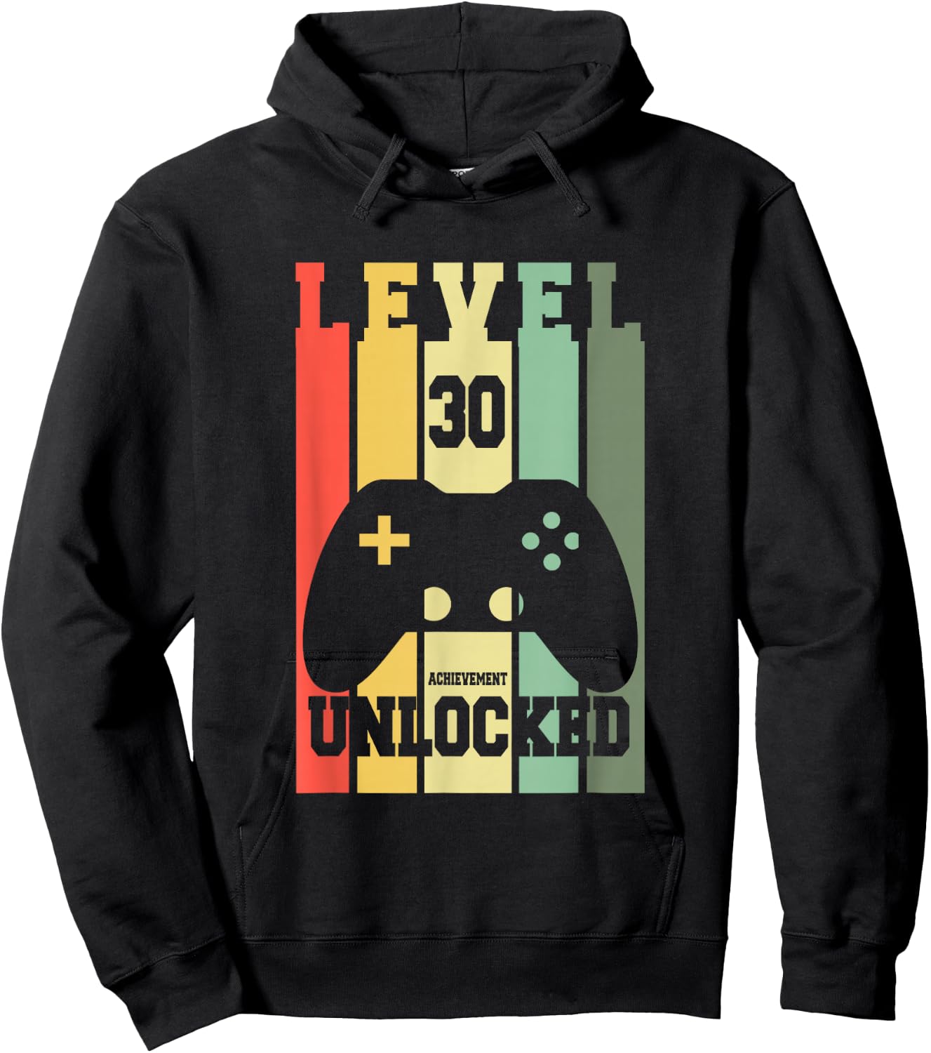 Level 30 Achievement Unlocked 30th - Birthday Nerdy 30 Hoodie - Hoodie | Black