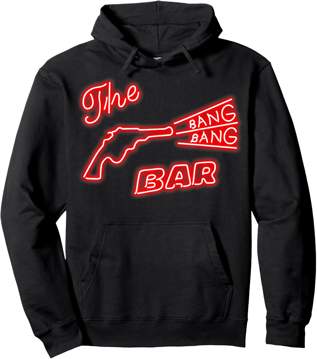Twin Peaks Bang Bang Bar Neon Sign Graphic Hoodie - Hoodie | Black