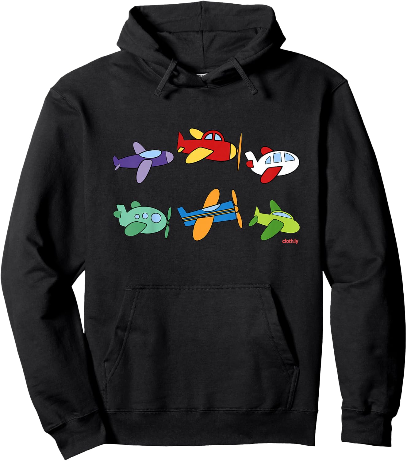 Types of Airplanes Boys Planes Future Pilot Hoodie - Hoodie | Black