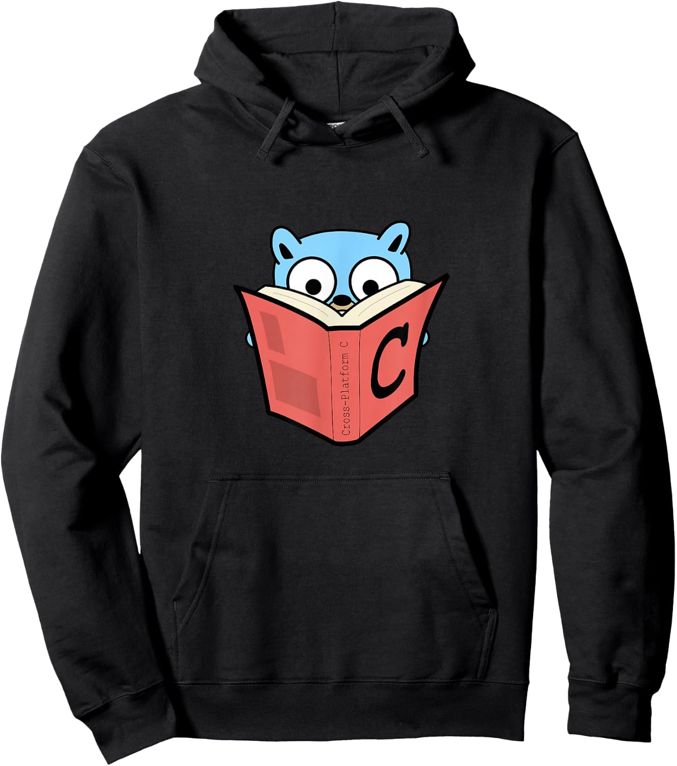 Go Developer golang cross platform c gopher Hoodie - Hoodie | Black