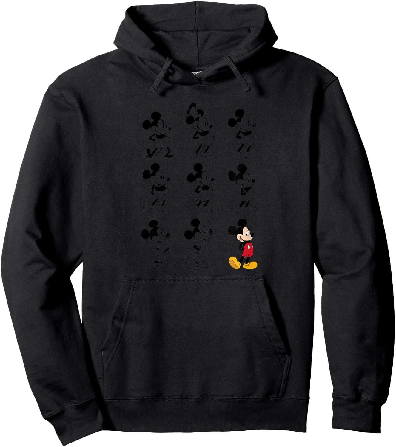 Mickey Mouse Evolution Hoodie - Hoodie | Black