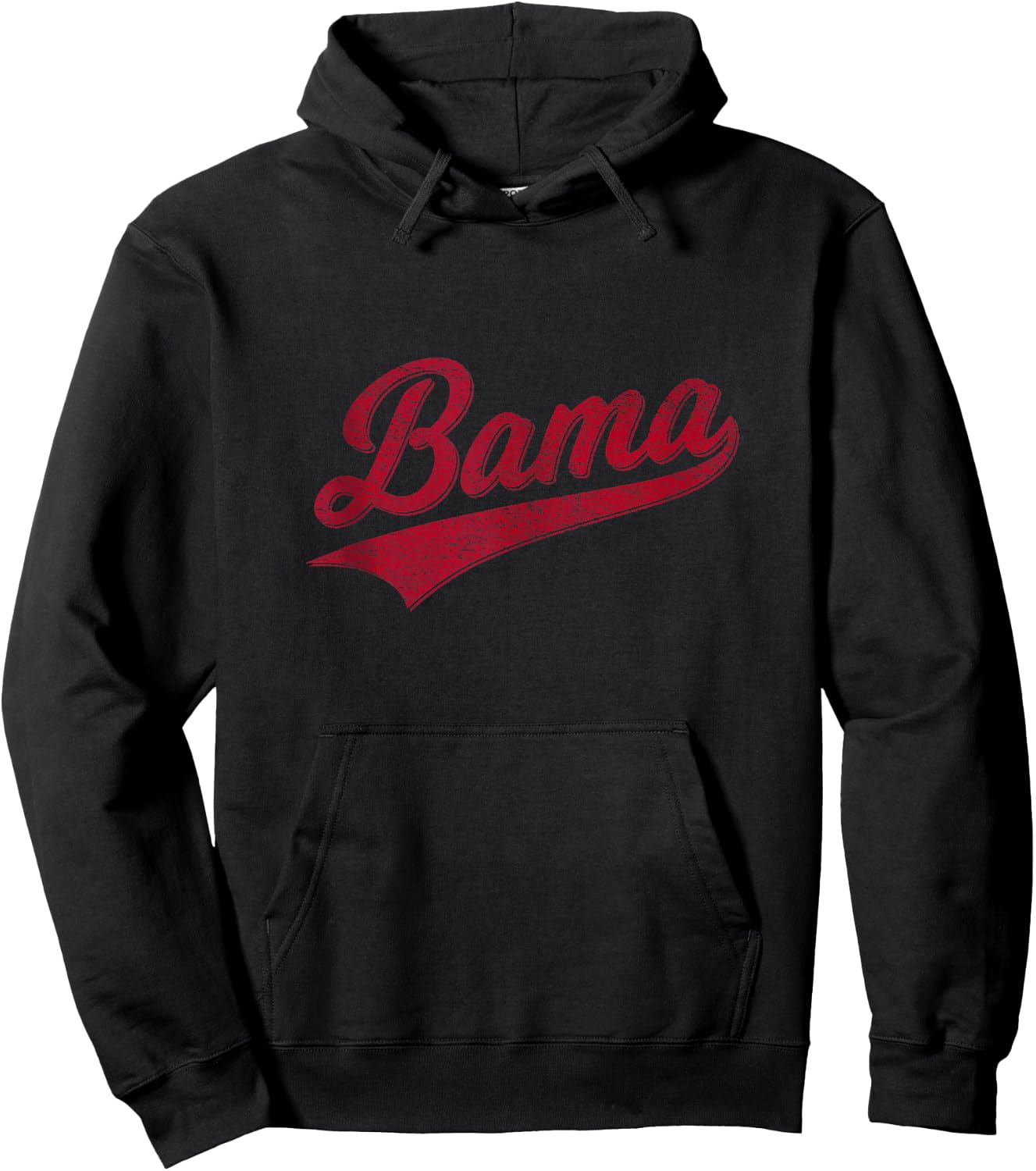 Bama Alabama Varsity Script Classics Sports Jersey Style Hoodie - Hoodie | Black