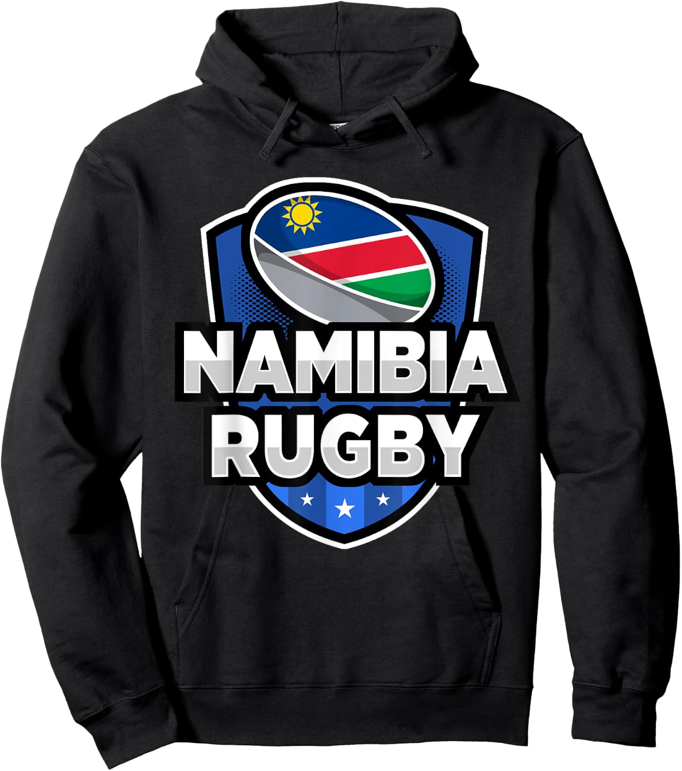 Love Namibia Rugby Namibian Team Jersey Hoodie - Hoodie | Black