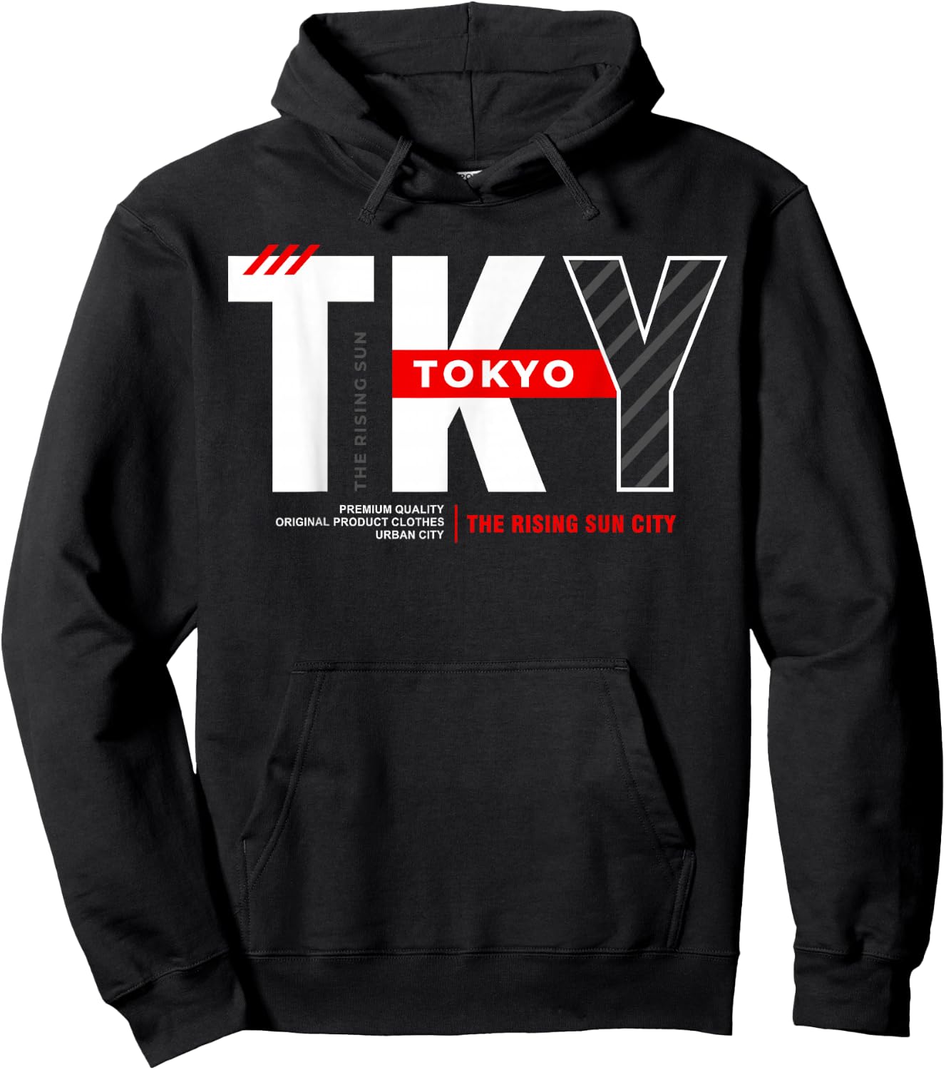 TKY Tokyo The Rising Sun City Hoodie - Hoodie | Black