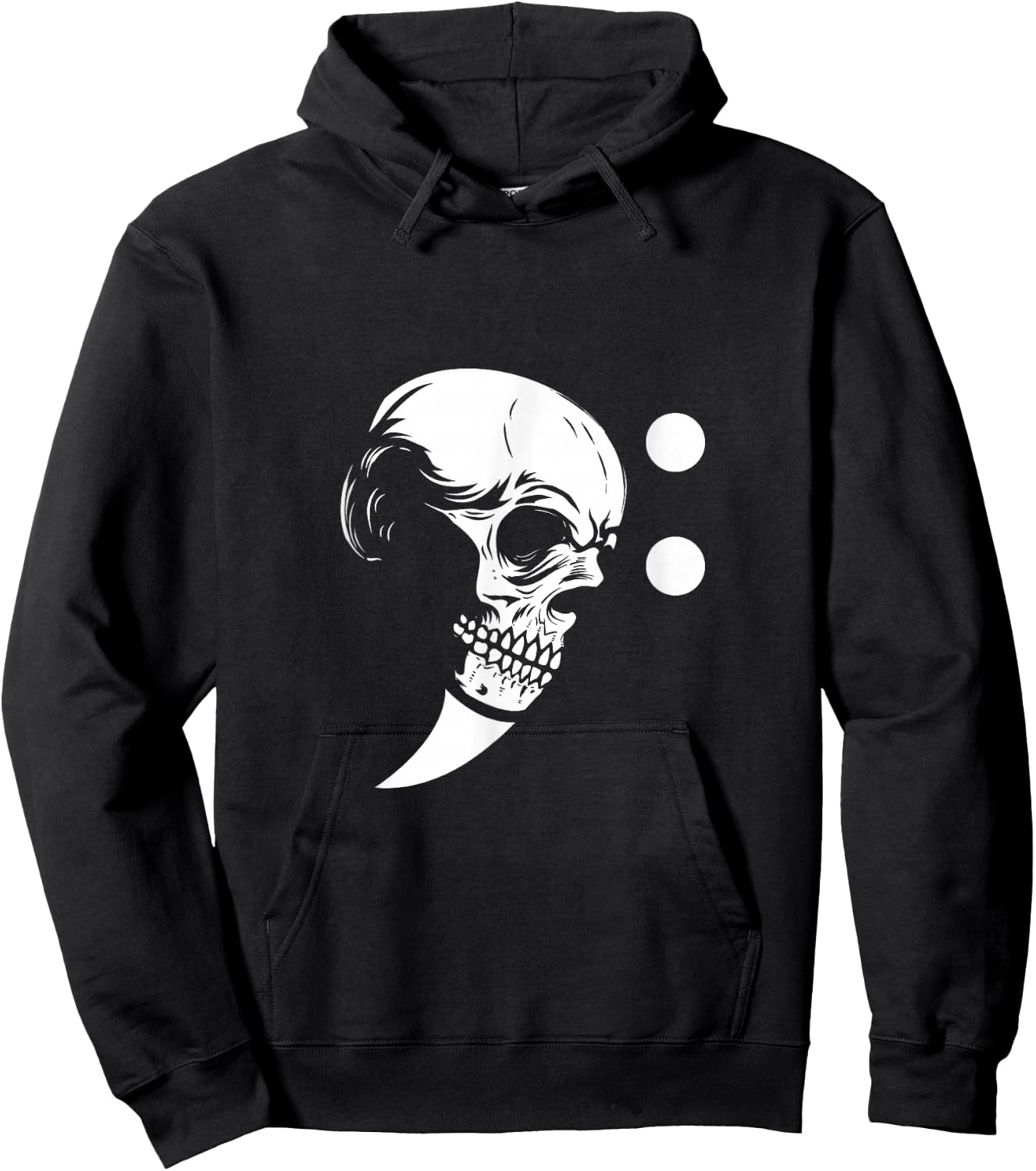 Musicians Treble Clef Skull Music Notes G Key Hoodie - Hoodie | Black