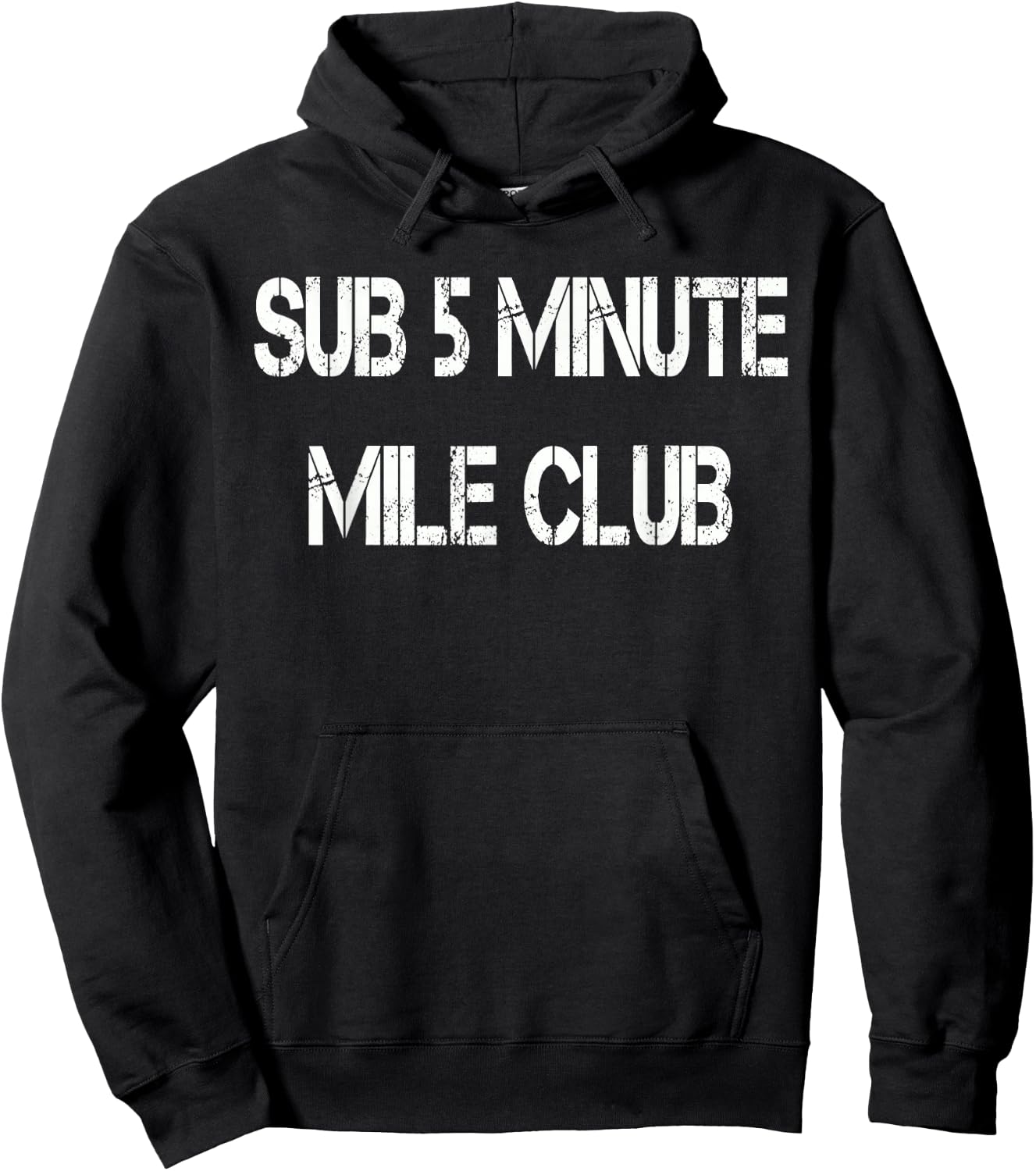 Sub 5 Minute Mile Club Hoodie - Hoodie | Black