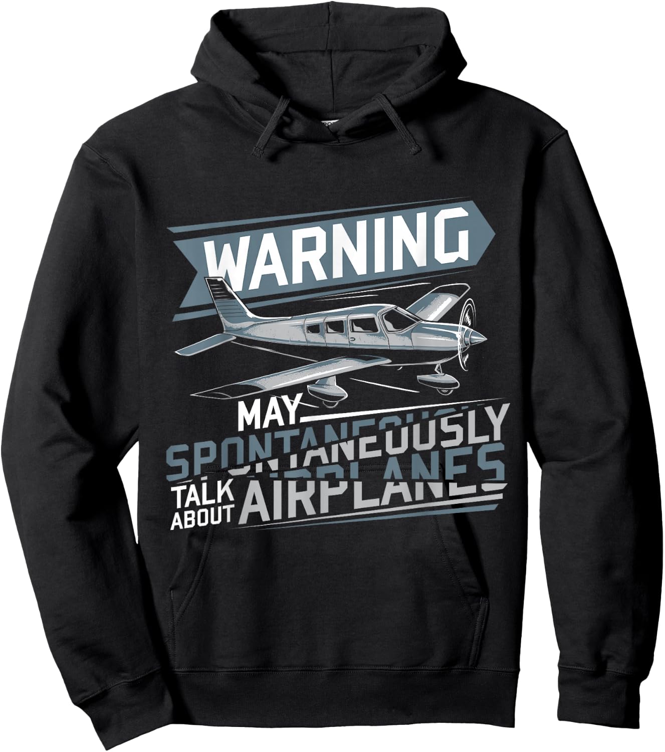 Gift Aeroplane Lover Hobby Pilot Hoodie - Hoodie | Black