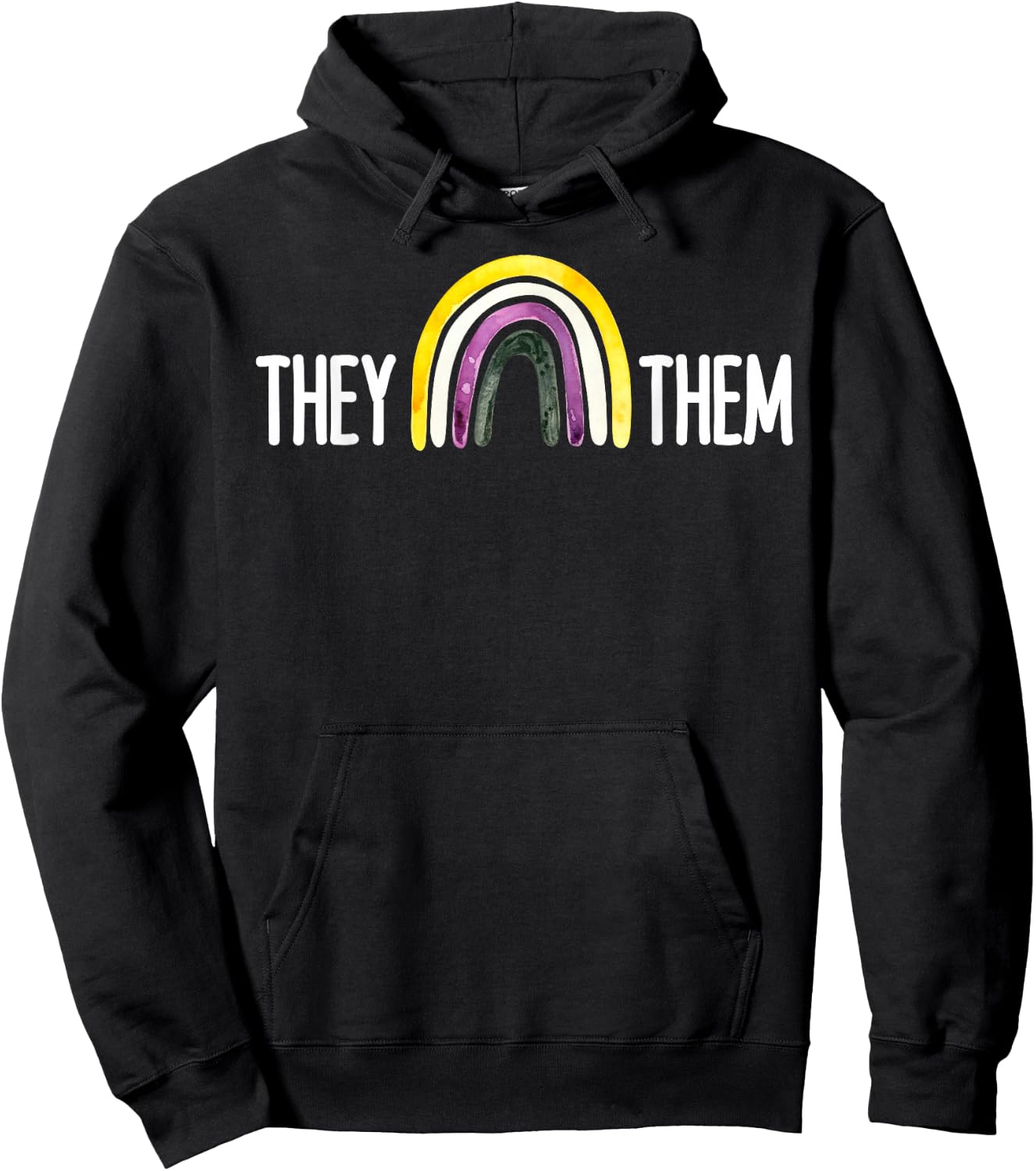 They Them Shirt,They Them Pronoun Shirt,Pronouns They Them Hoodie - Hoodie | Black