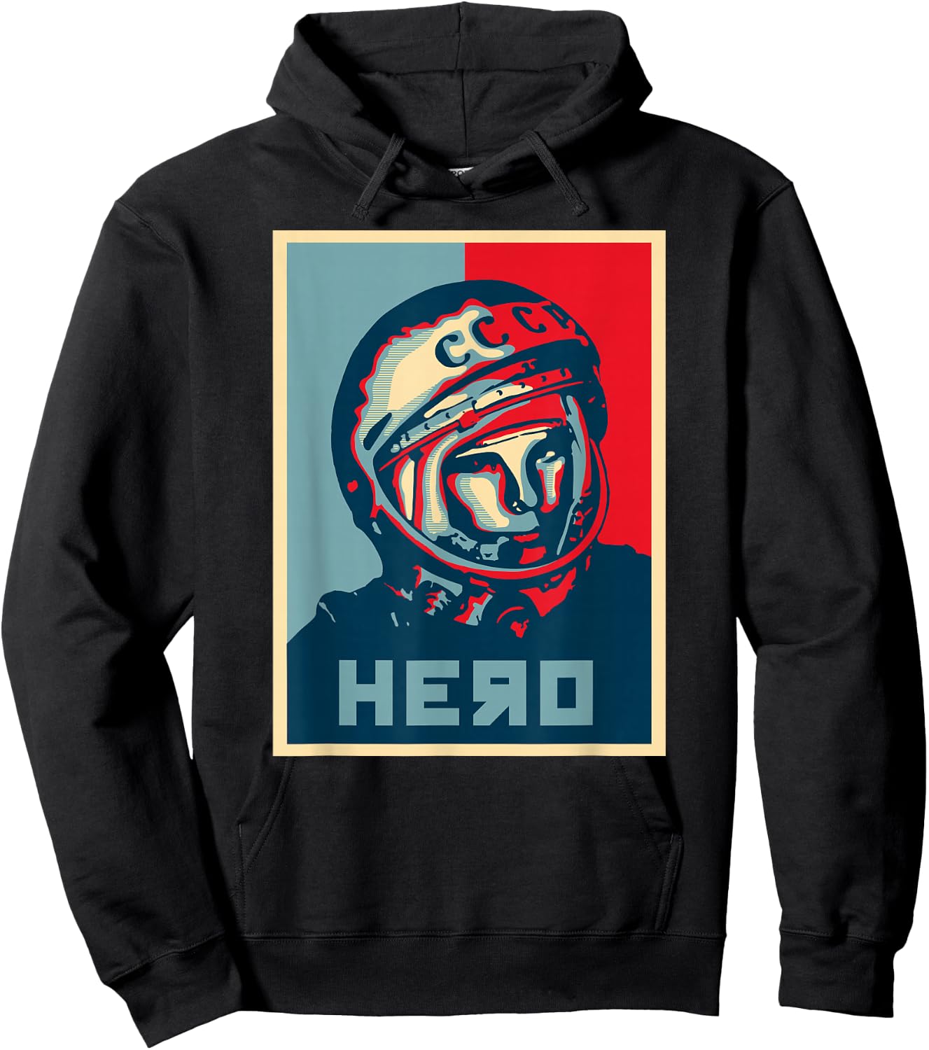 Yuri Gagarin USSR Soviet Hero Astronaut Russian Space Hoodie - Hoodie | Black