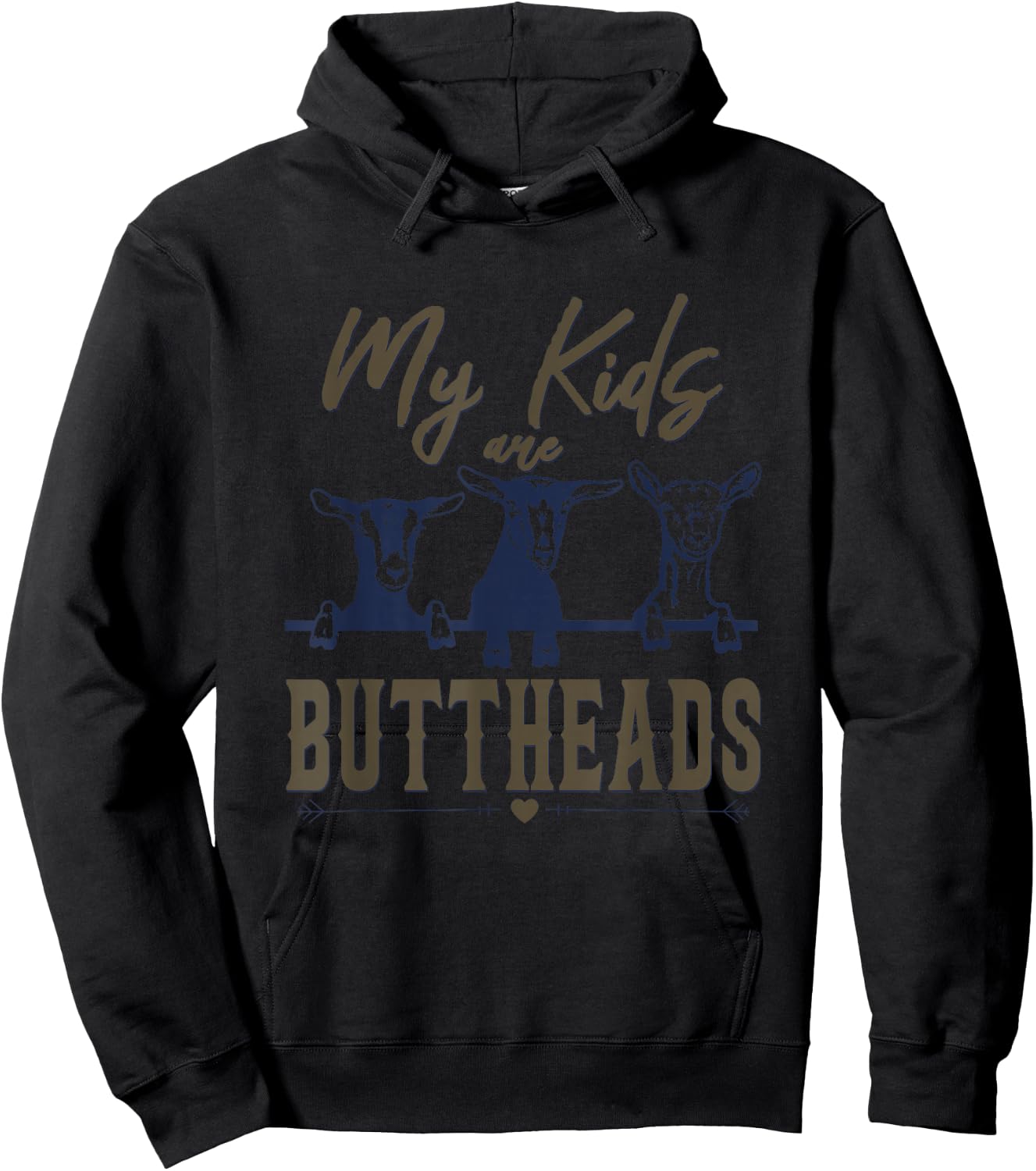 My Kids Are Buttheads Funny Apparel Hoodie - Hoodie | Black