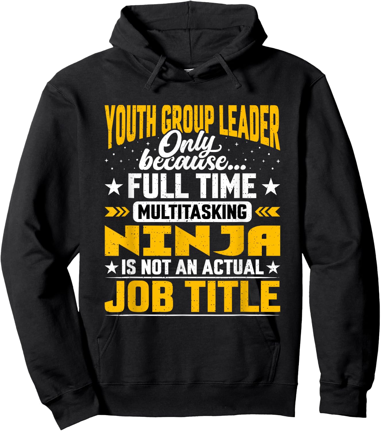 Youth Group Leader Job Title Funny Youth Group Boss Manager Hoodie - Hoodie | Black