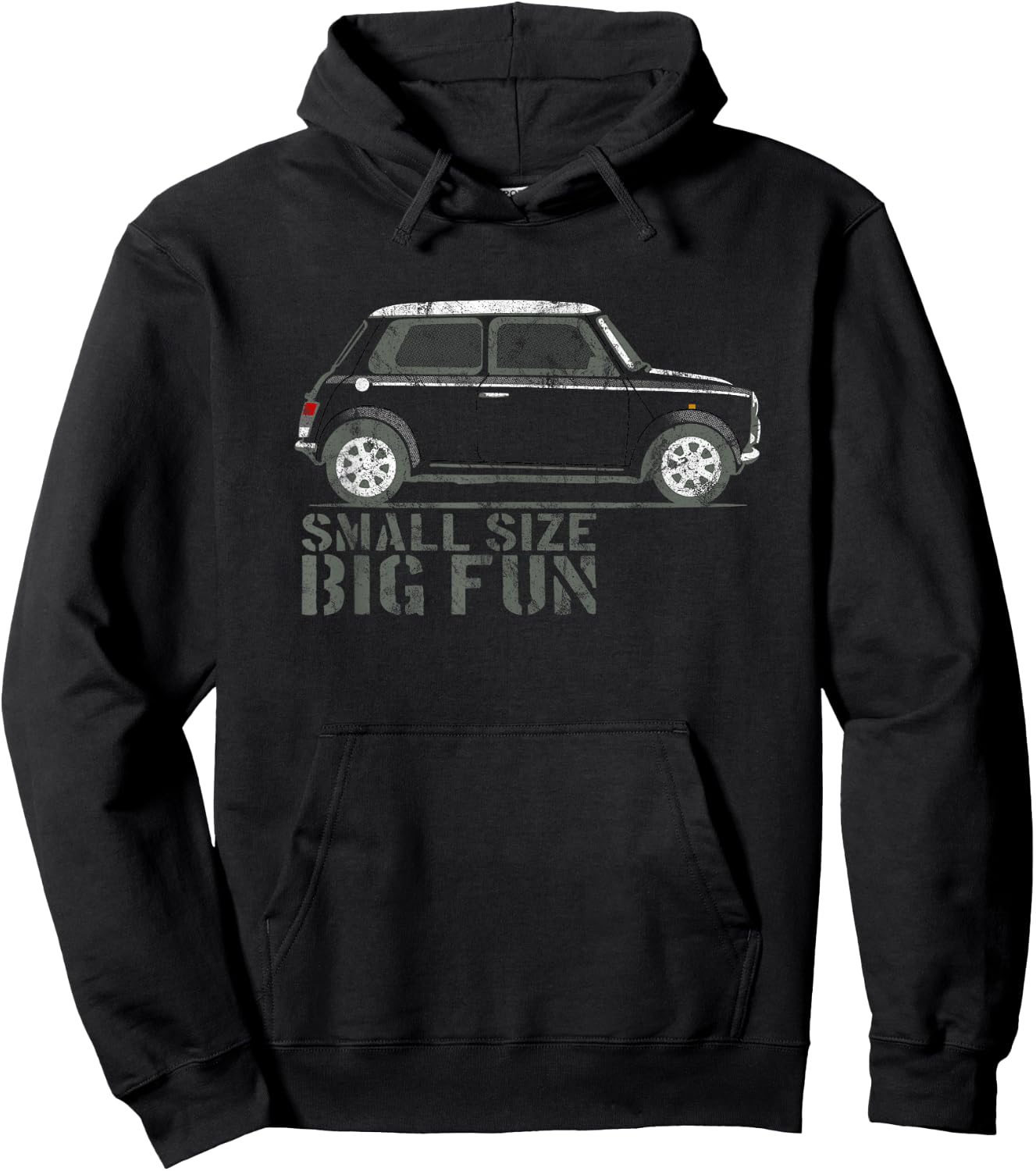 Vintage British Car old school design - Mini Funny Sentence Hoodie - Hoodie | Black