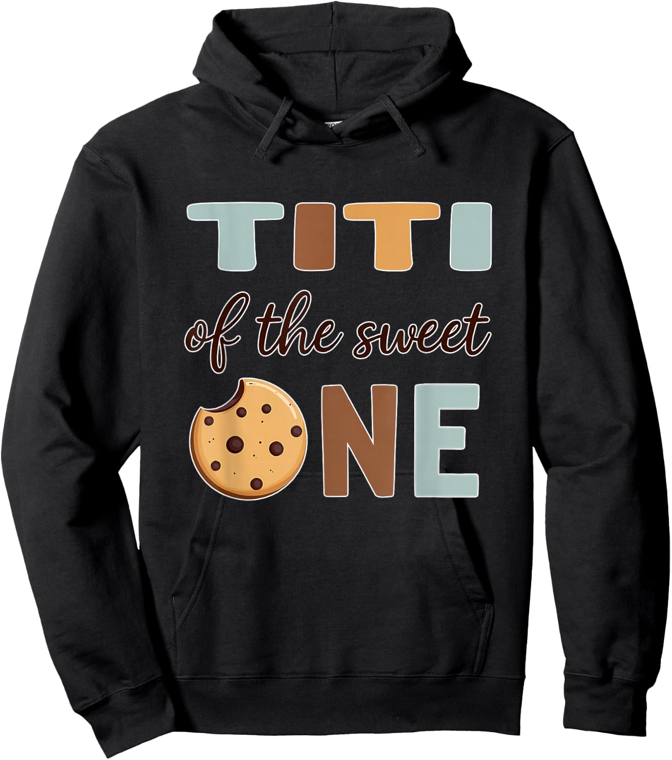 1st Birthday Cookie Aunt Titi of The Sweet One Hoodie - Hoodie | Black