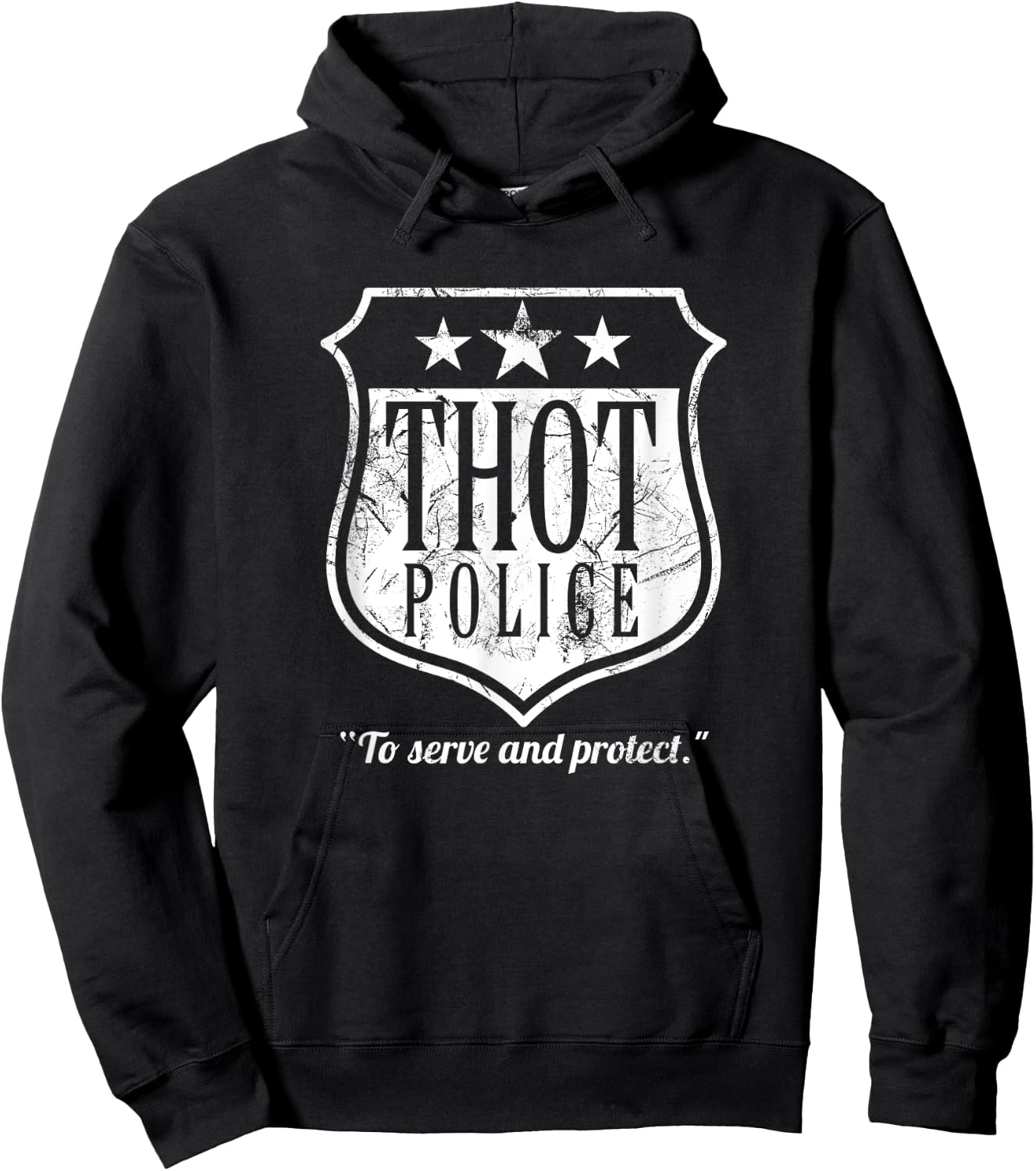 Thot Police Shirt Funny Thot Hoodie - Hoodie | Black