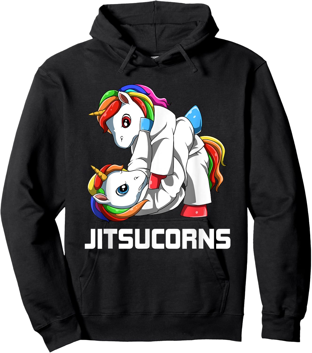 Jitsucorn Unicorn Jiu Jitsu Grappling Hoodie - Hoodie | Black