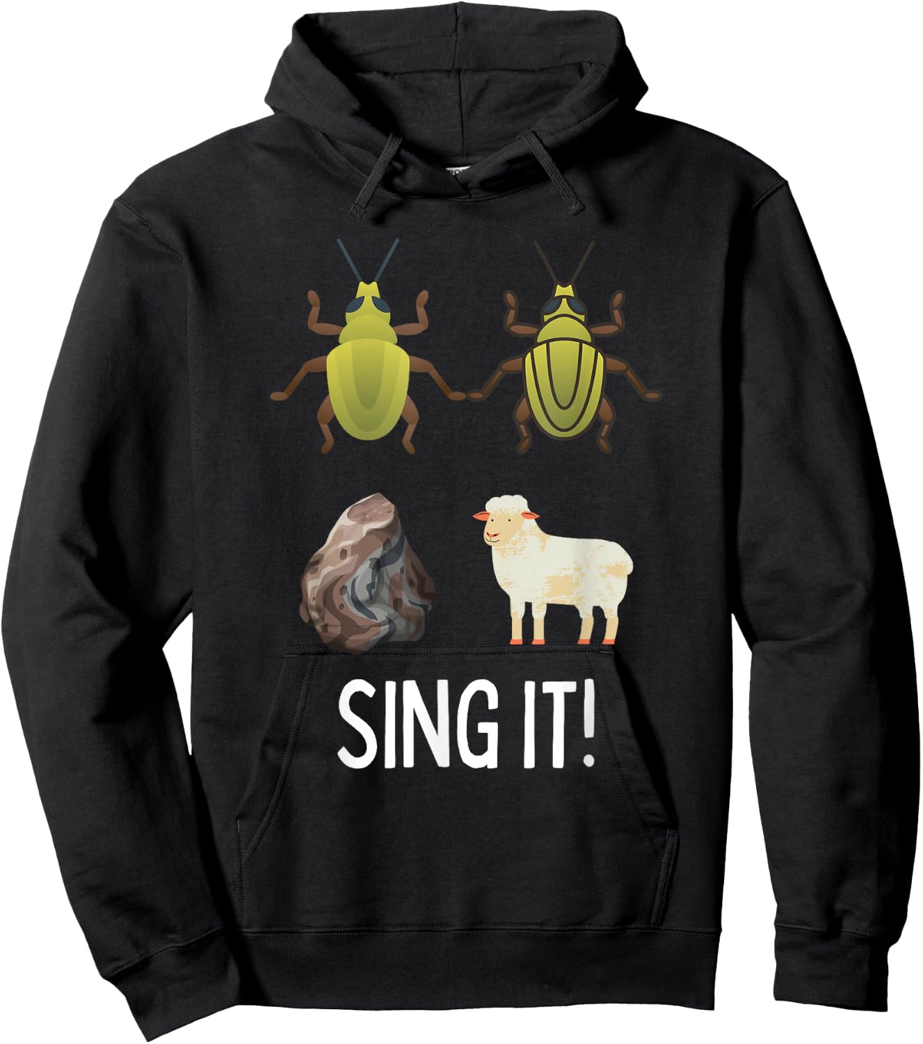 Funny Classic Rock Song Lyrics Joke Rock Music Hoodie - Hoodie | Black