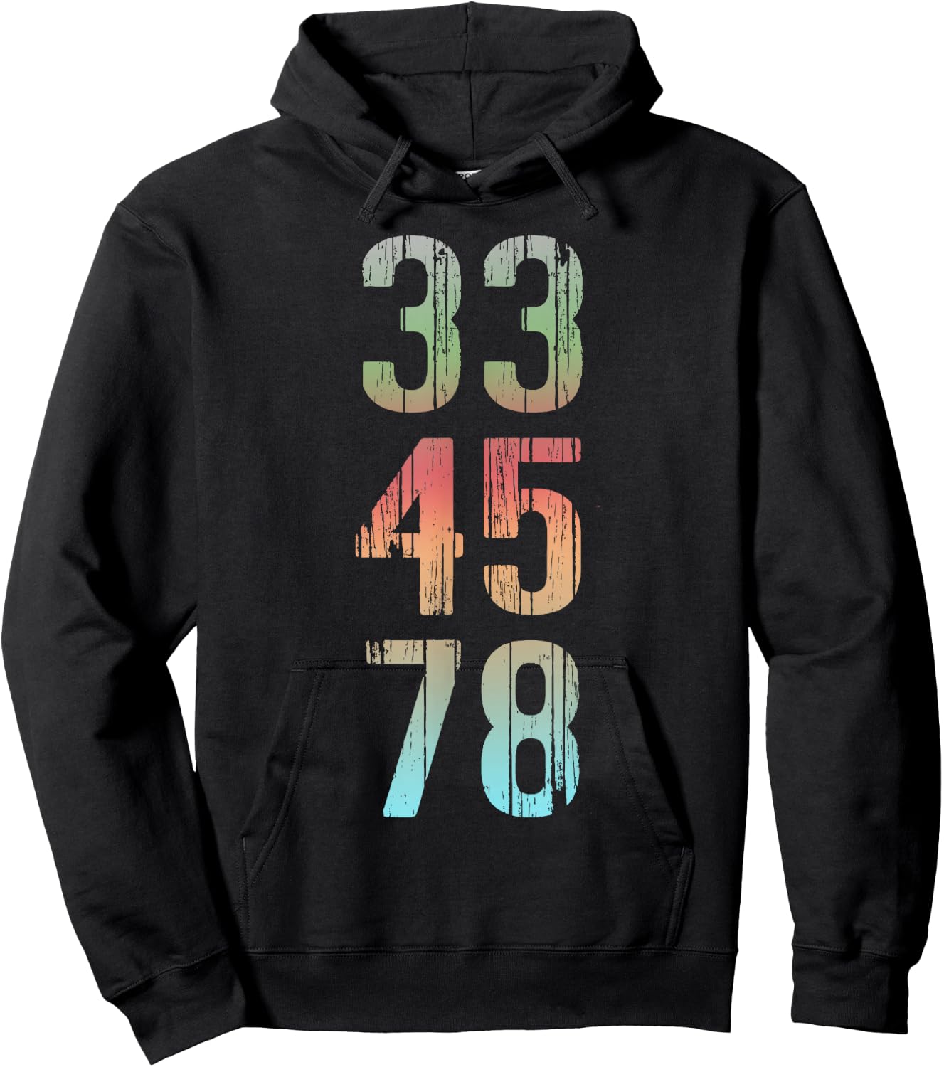 Vinyl Lover Record Collector 33 45 78 LP Hoodie - Hoodie | Black