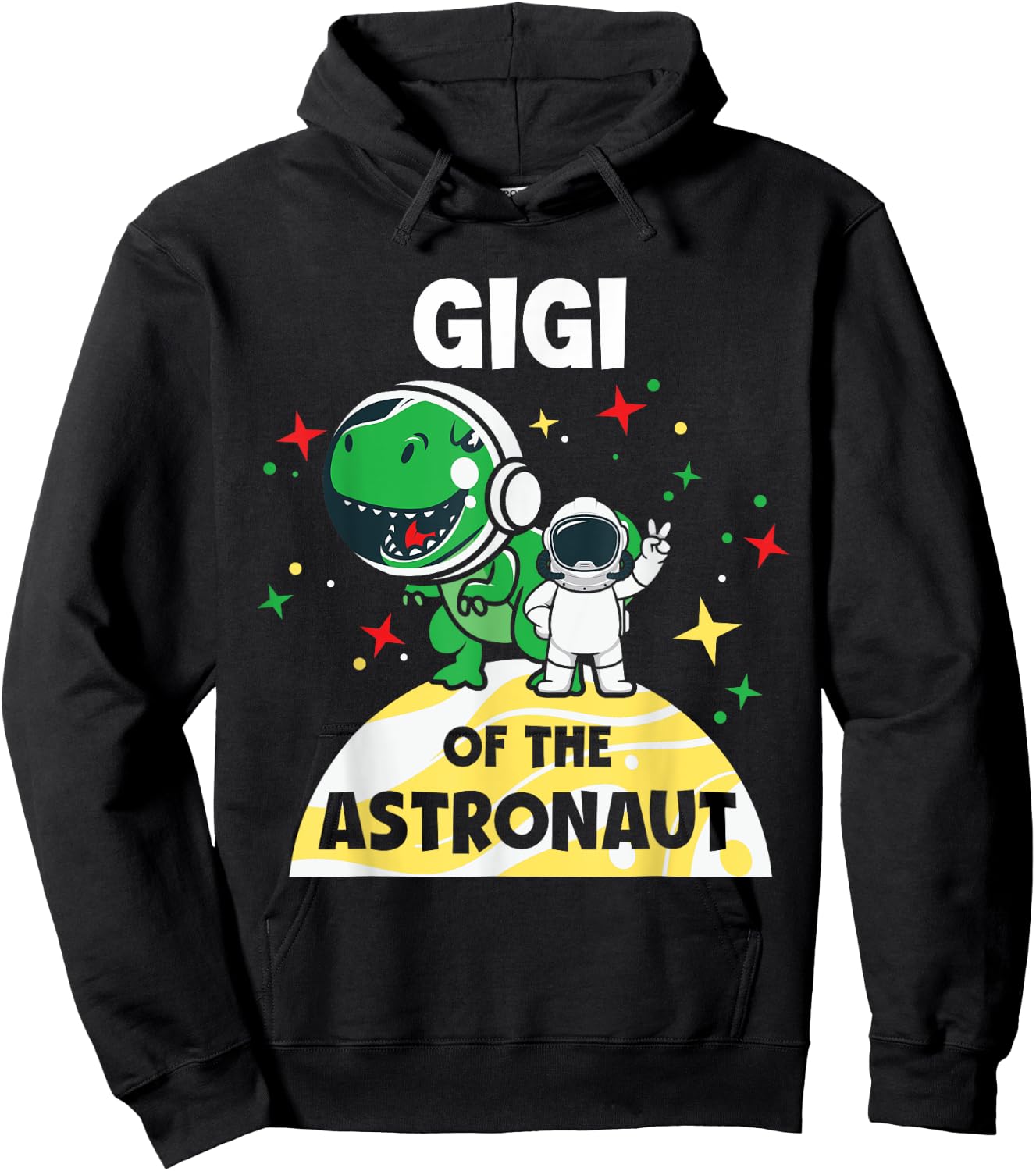 Gigi Of The Astronaut Birthday Boy Space Rocket Planet Gag Hoodie - Hoodie | Black