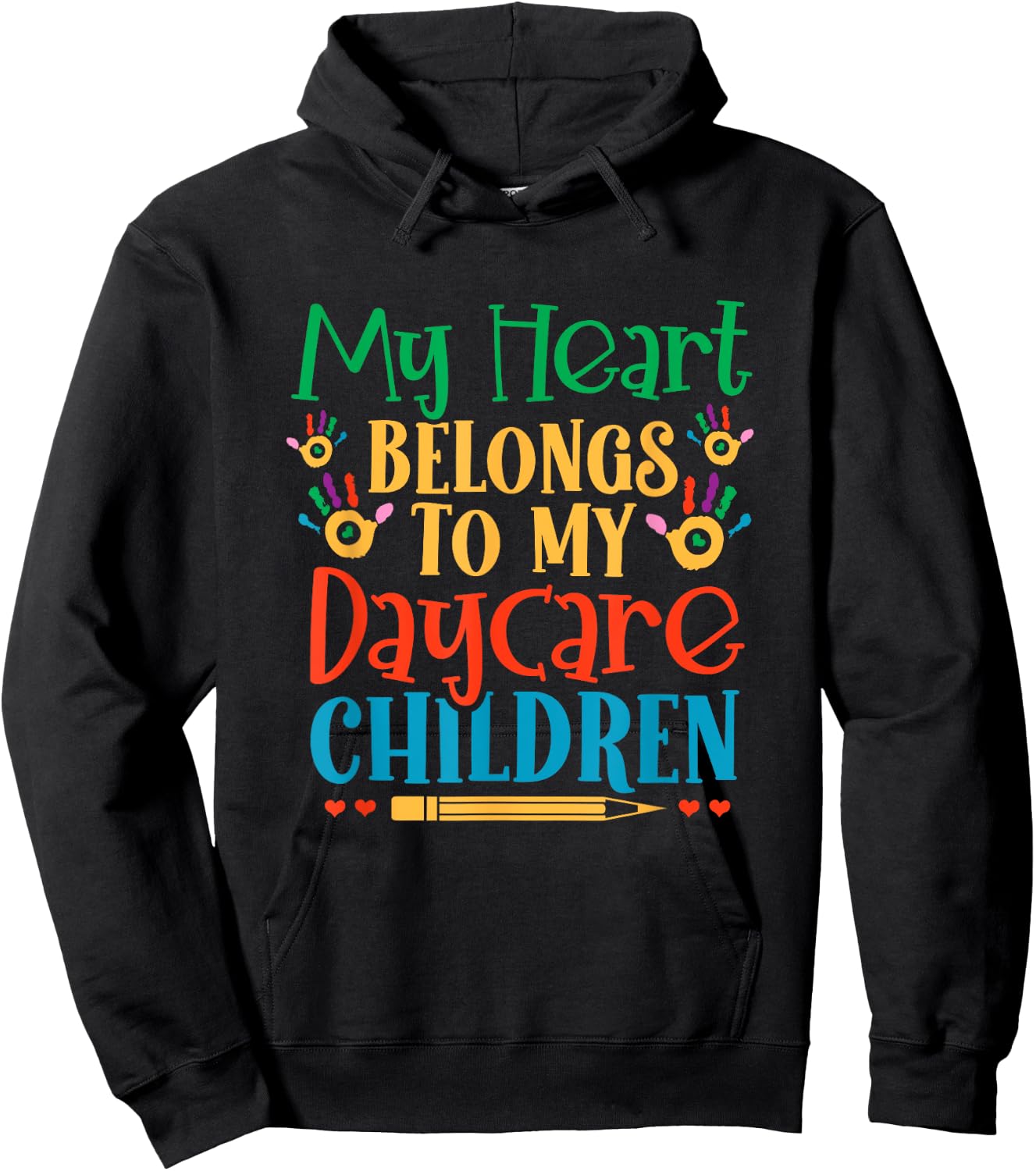 Daycare Children Childcare Provider Teacher PreK Nursery Hoodie - Hoodie | Black