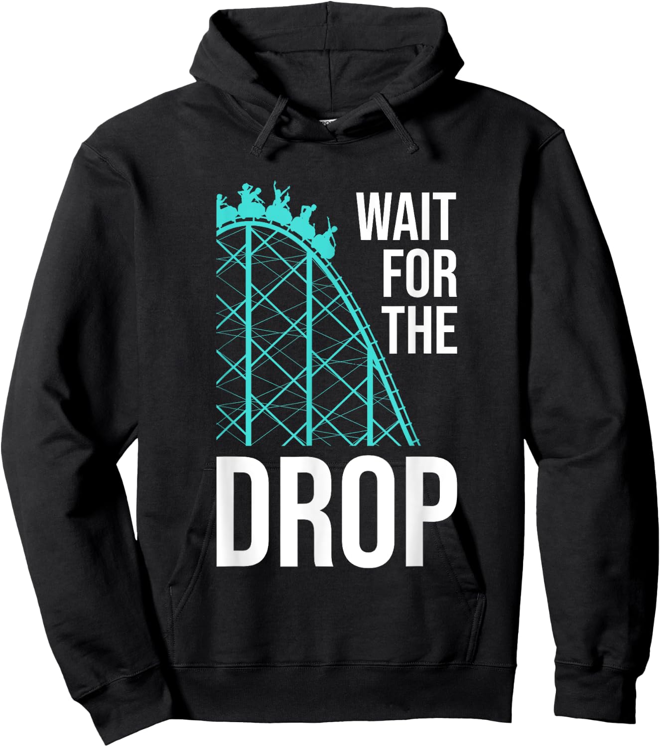Funny Roller Coaster Designs Kids Boys Girls Amusement Park Hoodie - Hoodie | Black