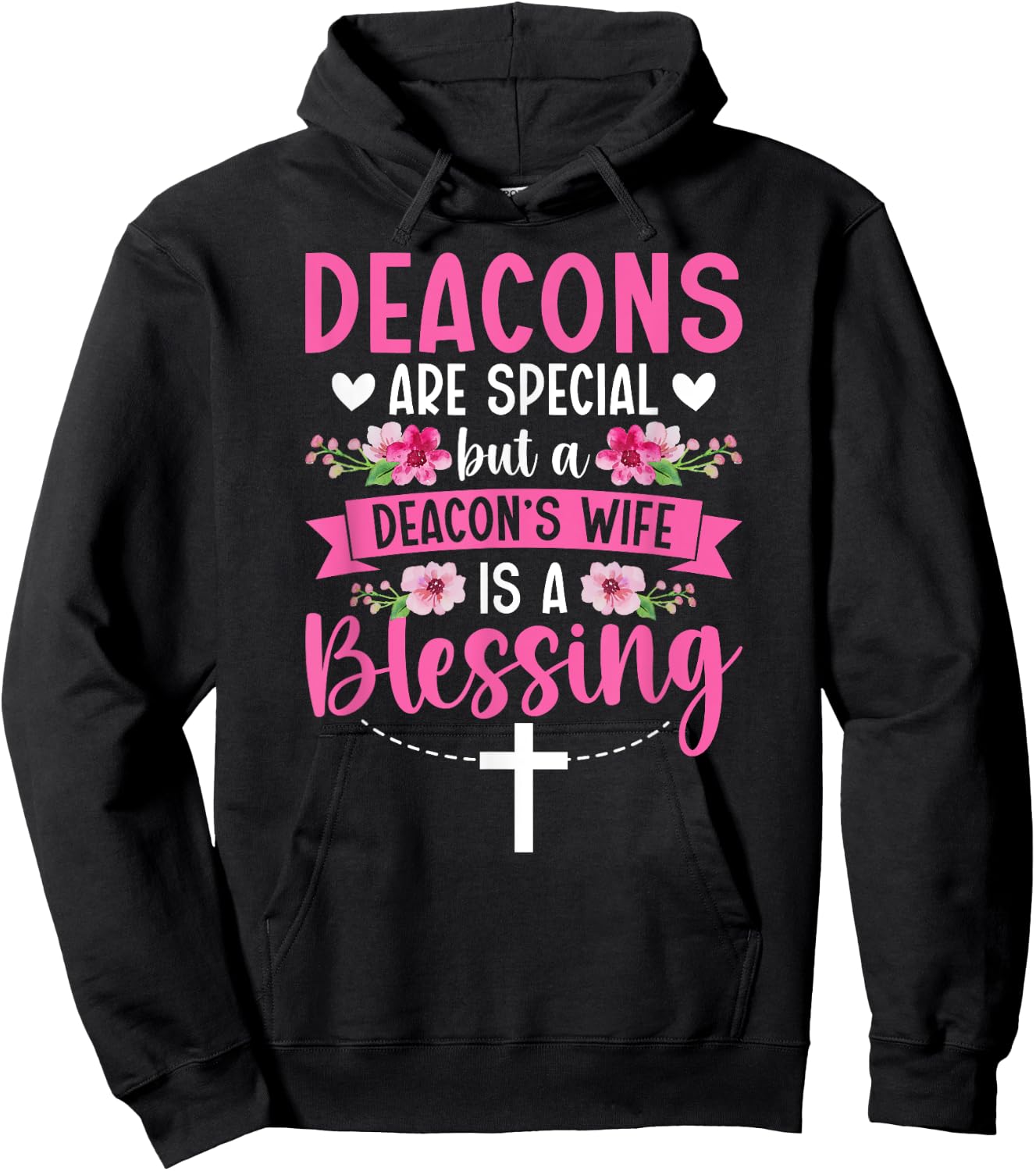 Proud Deacon's Wife Of A Church Deacon Wife Hoodie - Hoodie | Black