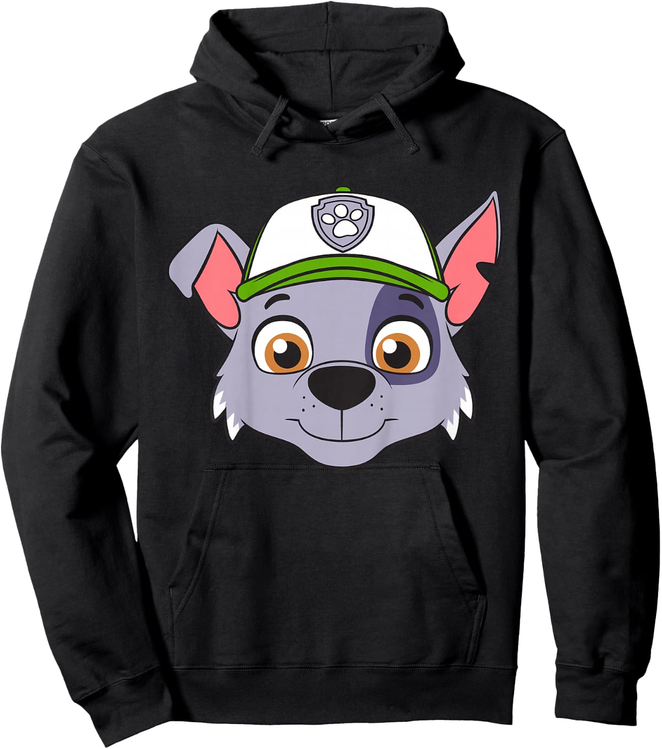 Kids PAW Patrol Large Rocky Character Hoodie - Hoodie | Black