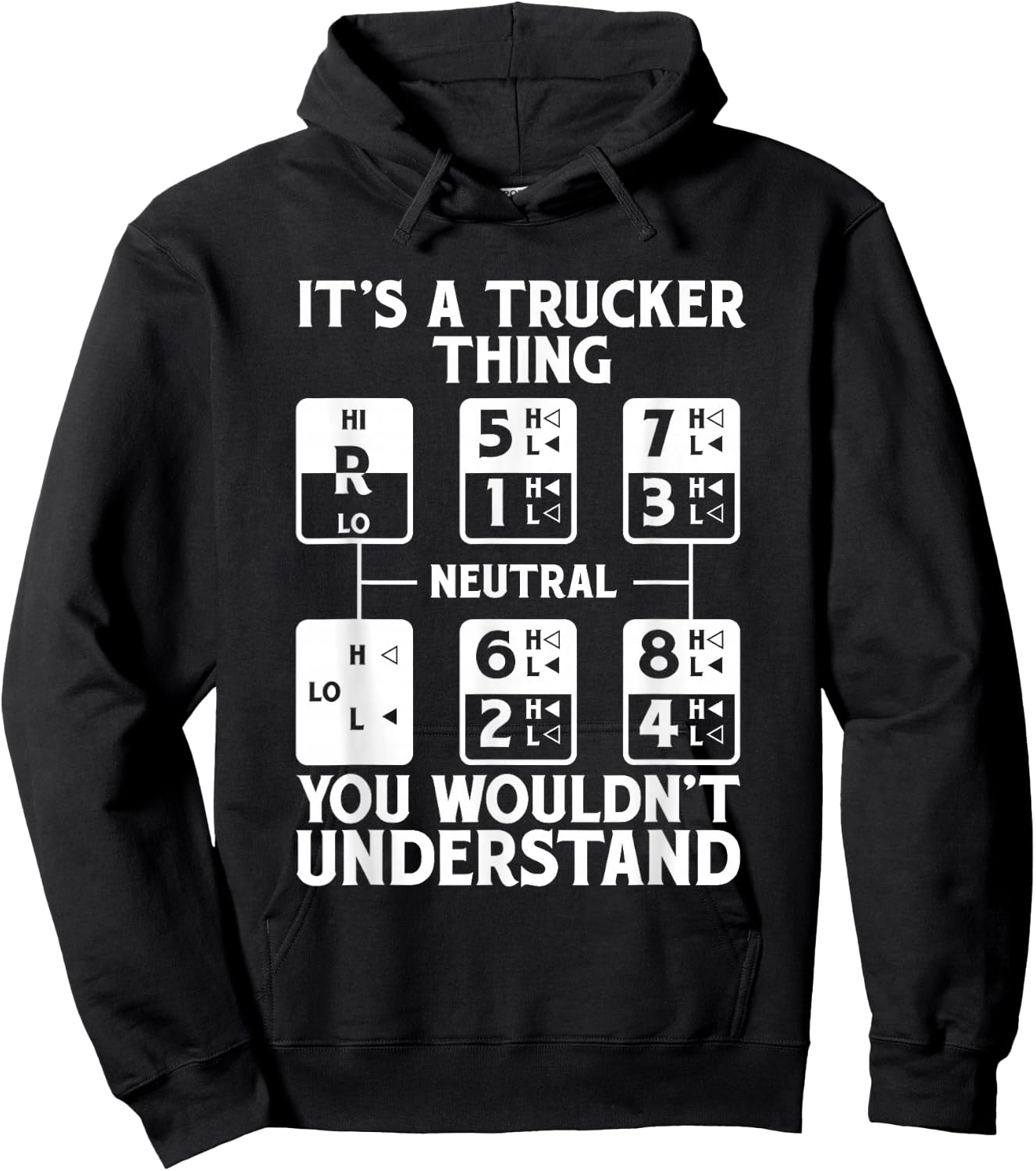 It's A Trucker Thing Trucker Truck Driver Hoodie - Hoodie | Black