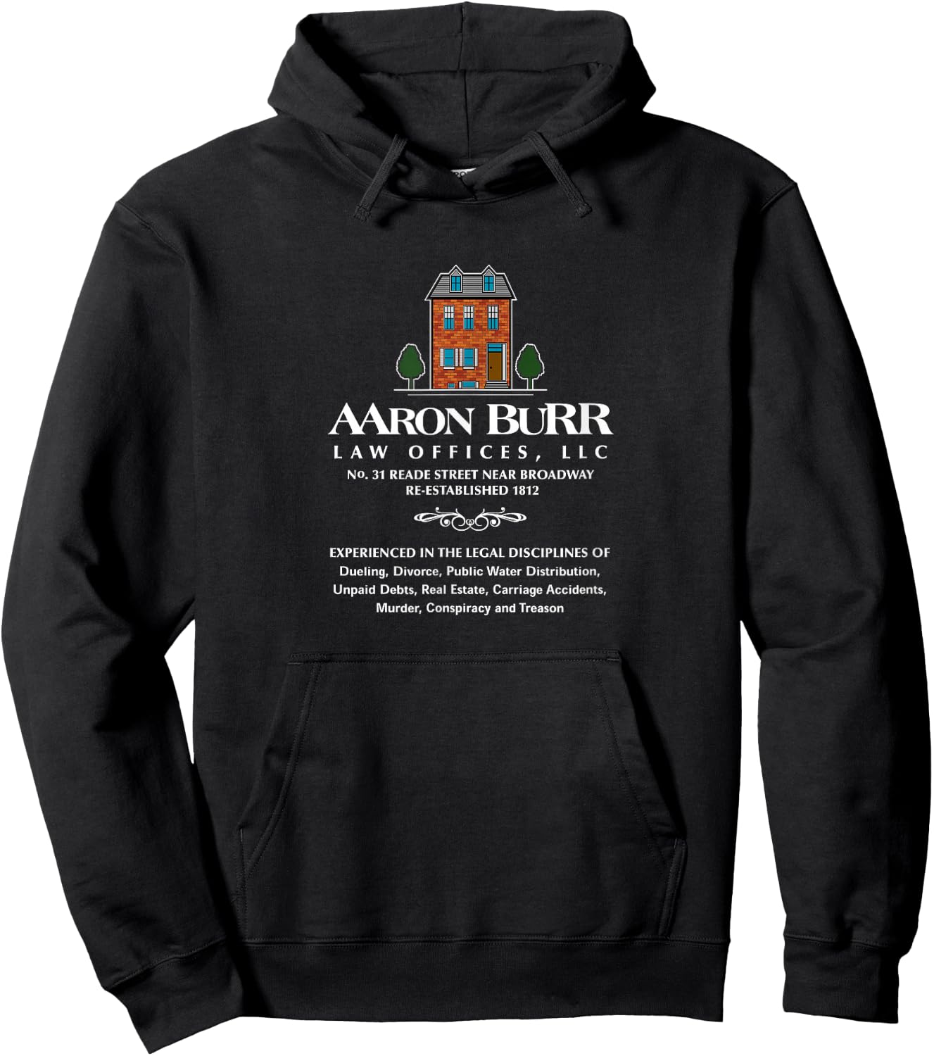 Aaron Burr Vice President United States History Hoodie - Hoodie | Black