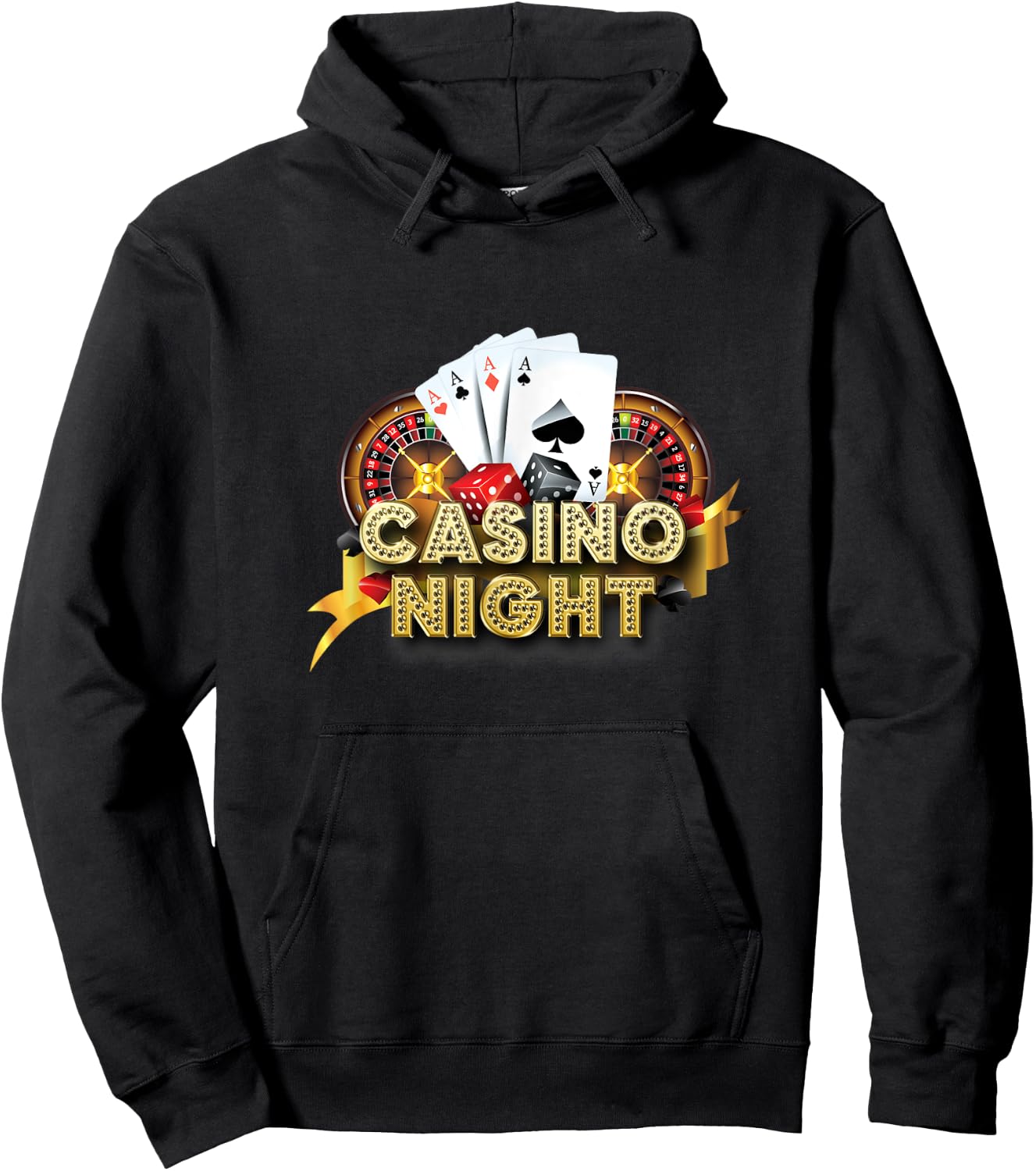 3EPL Poker Casino Stuff Casino Night Poker Black -Adults -Kids Small Black Short Sleeve Hoodie - Hoodie | Black